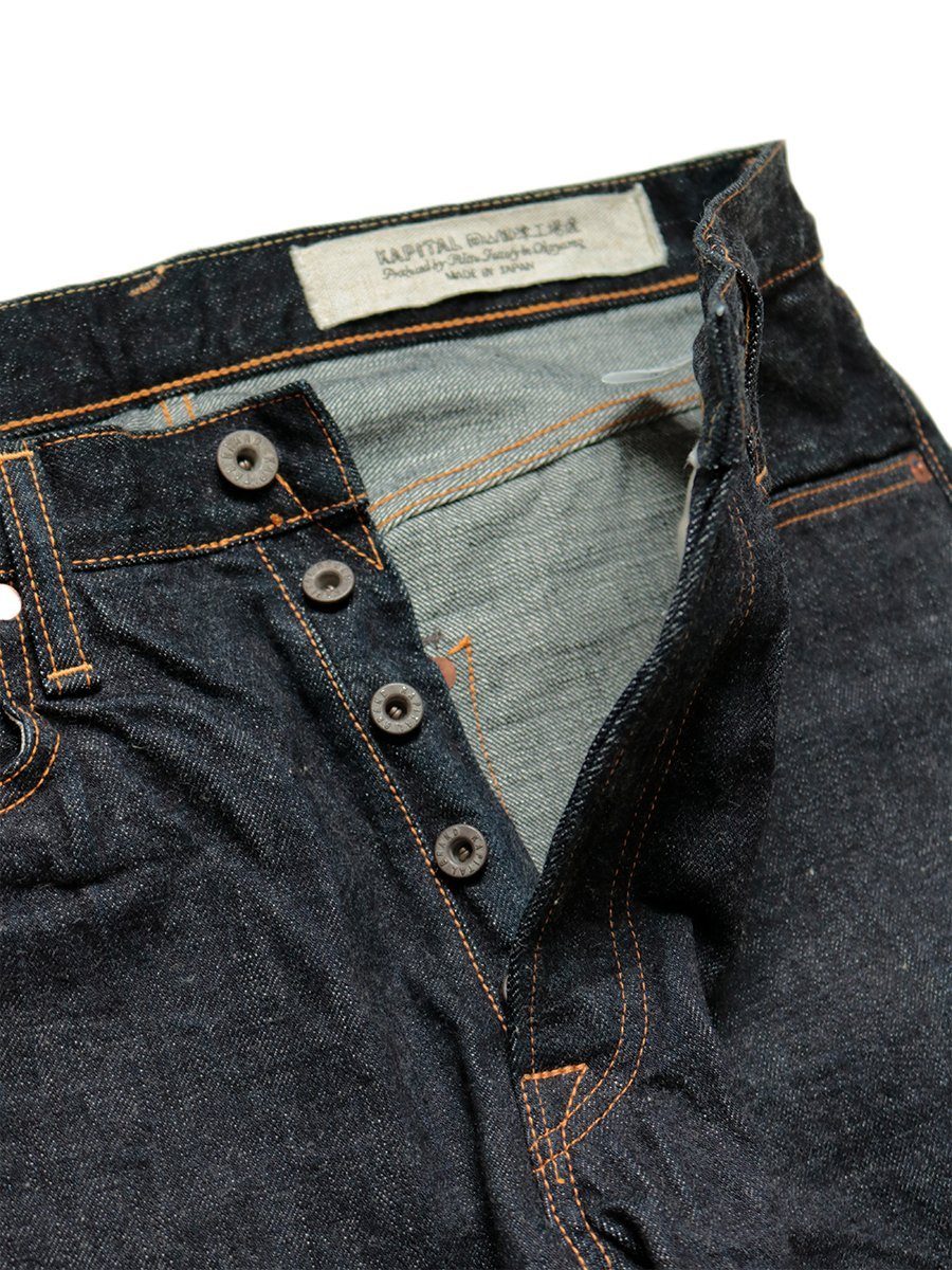 14OZ DENIM 5P TH STRAIGHT | One Wash Jeans | Indigo - Image 2