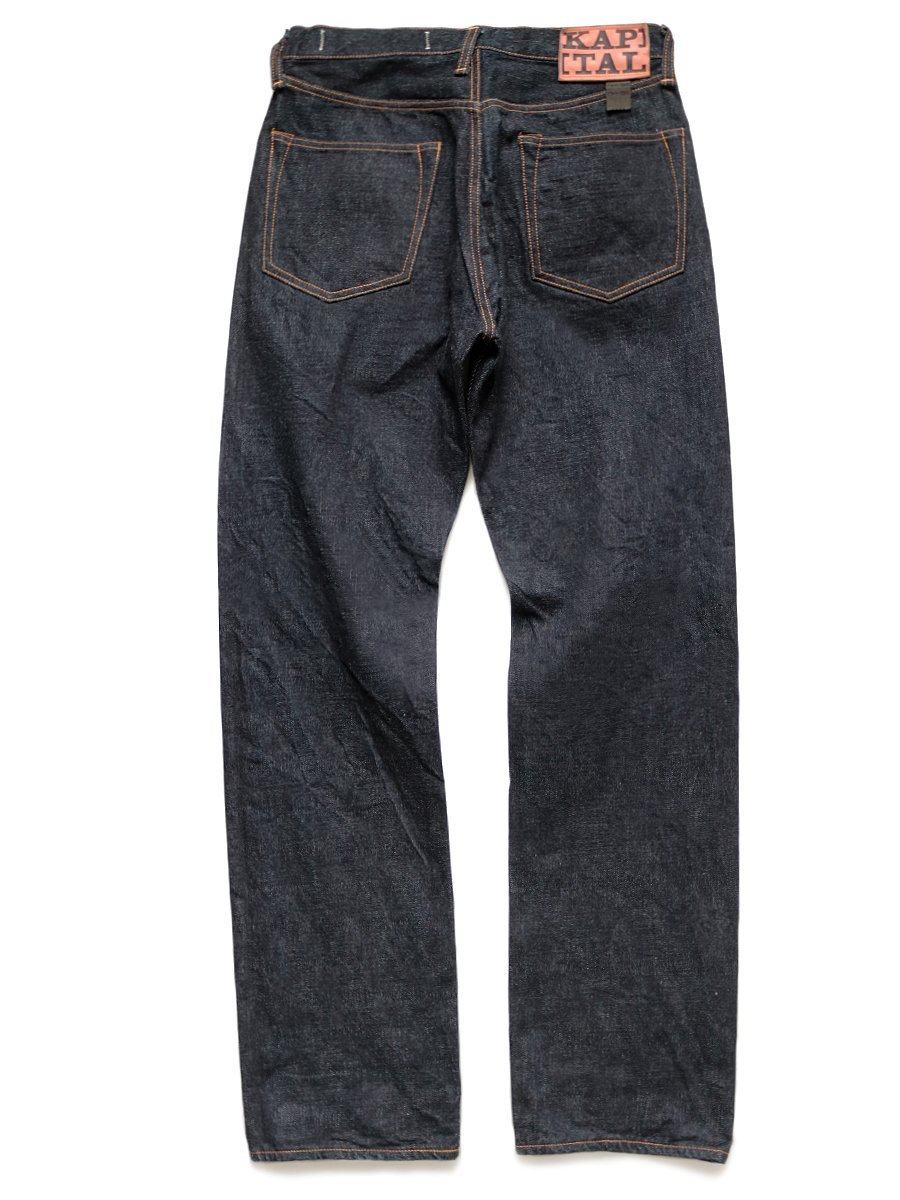 14OZ DENIM 5P TH STRAIGHT | One Wash Jeans | Indigo - Image 3