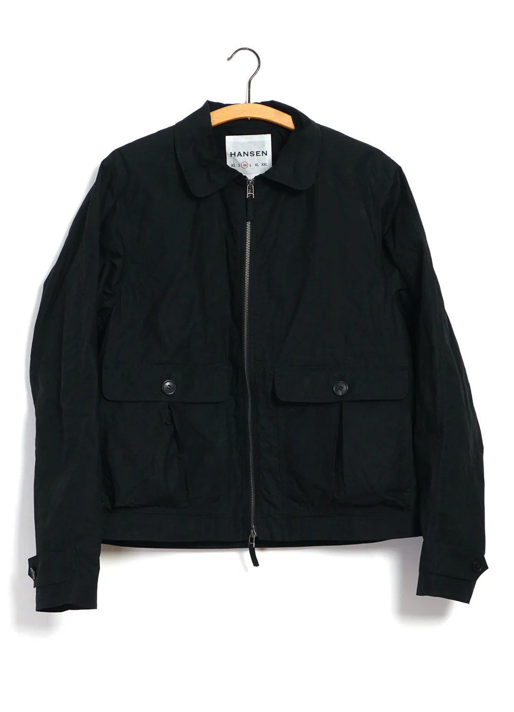 DEXTER 29-72-2 | Short Wide Utility Jacket | Waxed Black