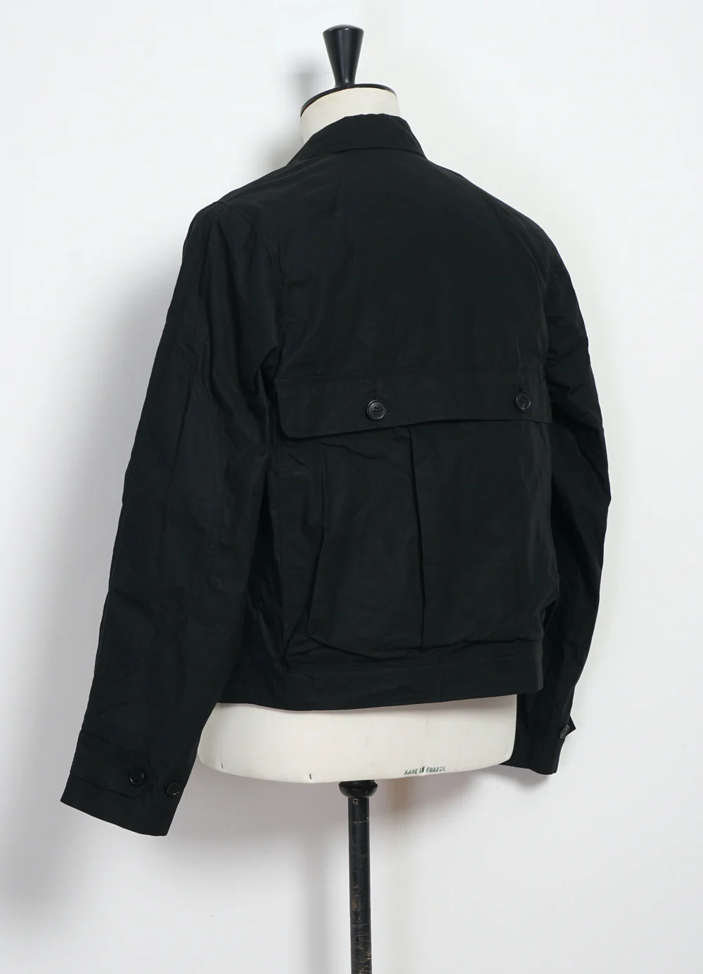 DEXTER 29-72-2 | Short Wide Utility Jacket | Waxed Black - Image 6