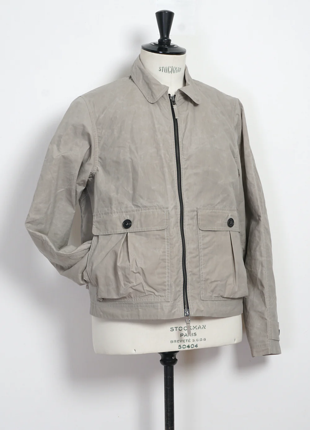 DEXTER 29-72-5 | Short Wide Utility Jacket | Waxed Concrete - Image 6