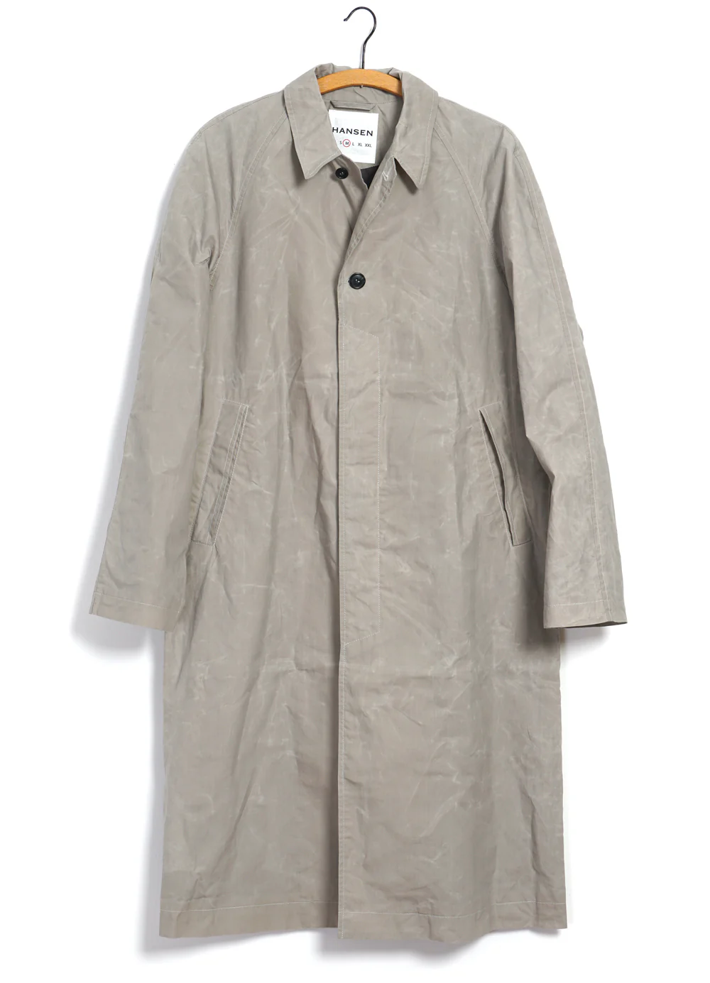 MORTEN 29-72-5 | Long Coat | Waxed Concrete