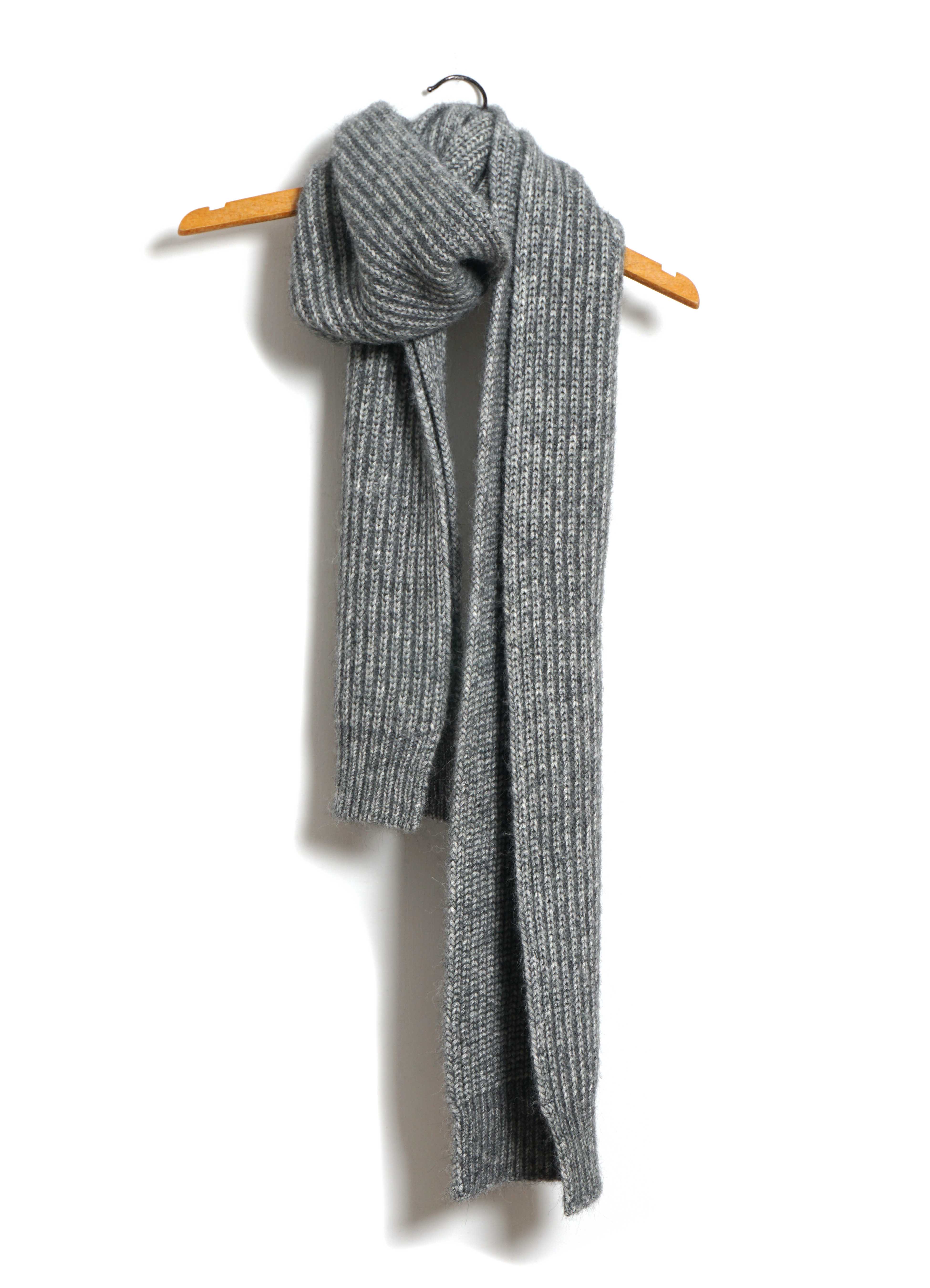 TOBIAS 30-07-5  | Heavy Rib Scarf | Silver