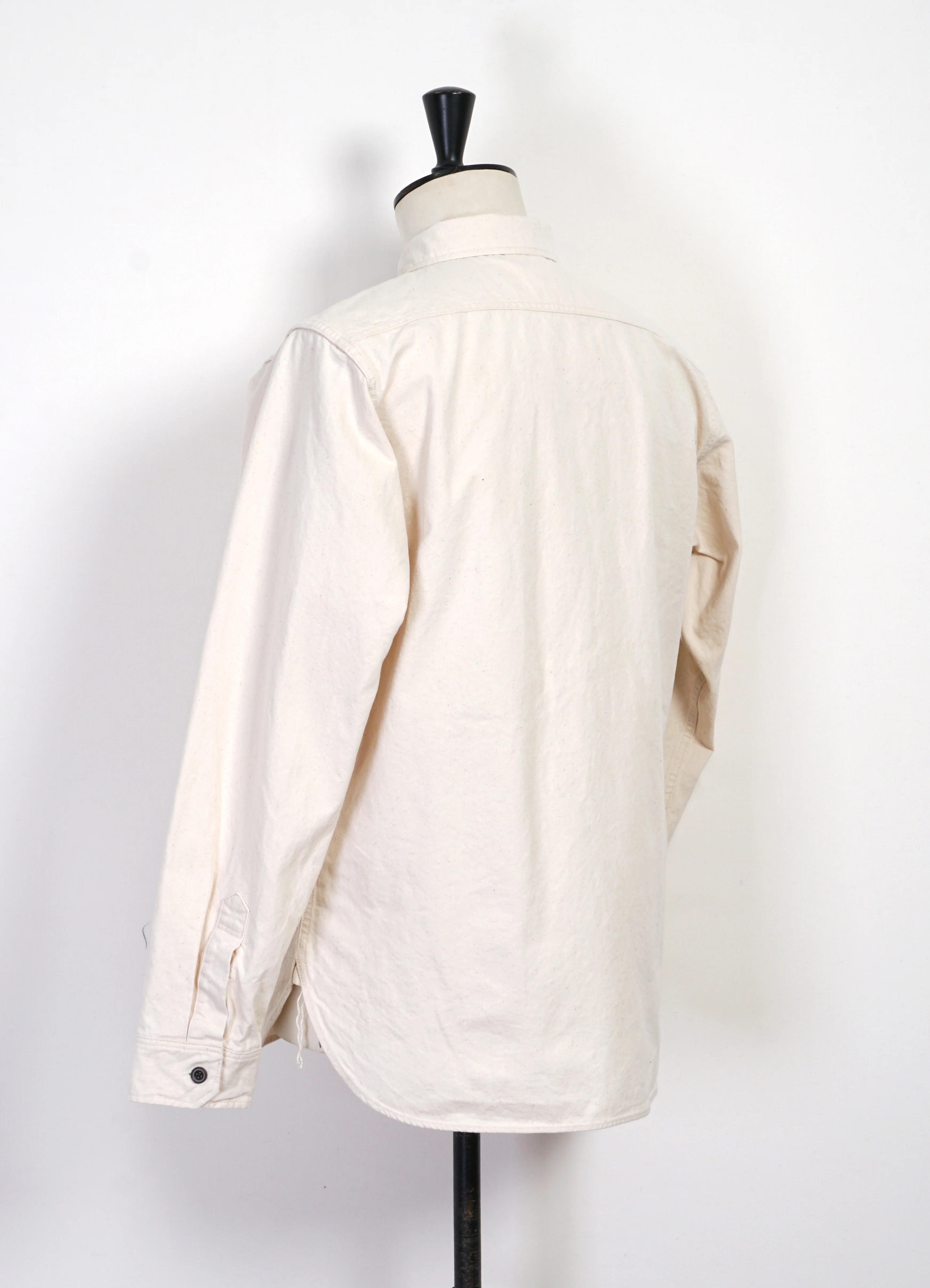 8oz Canvas Flap Work Shirt | Natural - Image 3