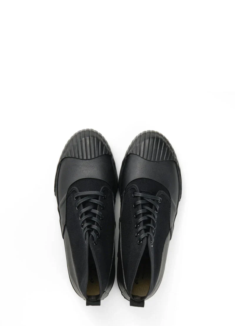 ALLWEATHER | Vulcanised Sole Sneaker Boot | Black - Image 3