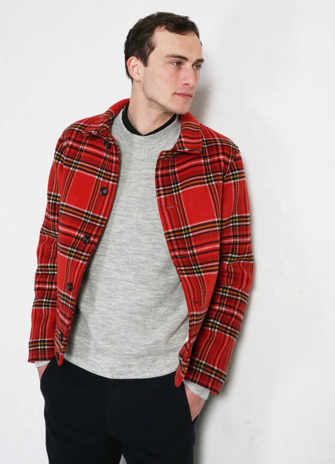 ANDRE | Knitted Crew Neck Sweater | Winter Grey - Image 6