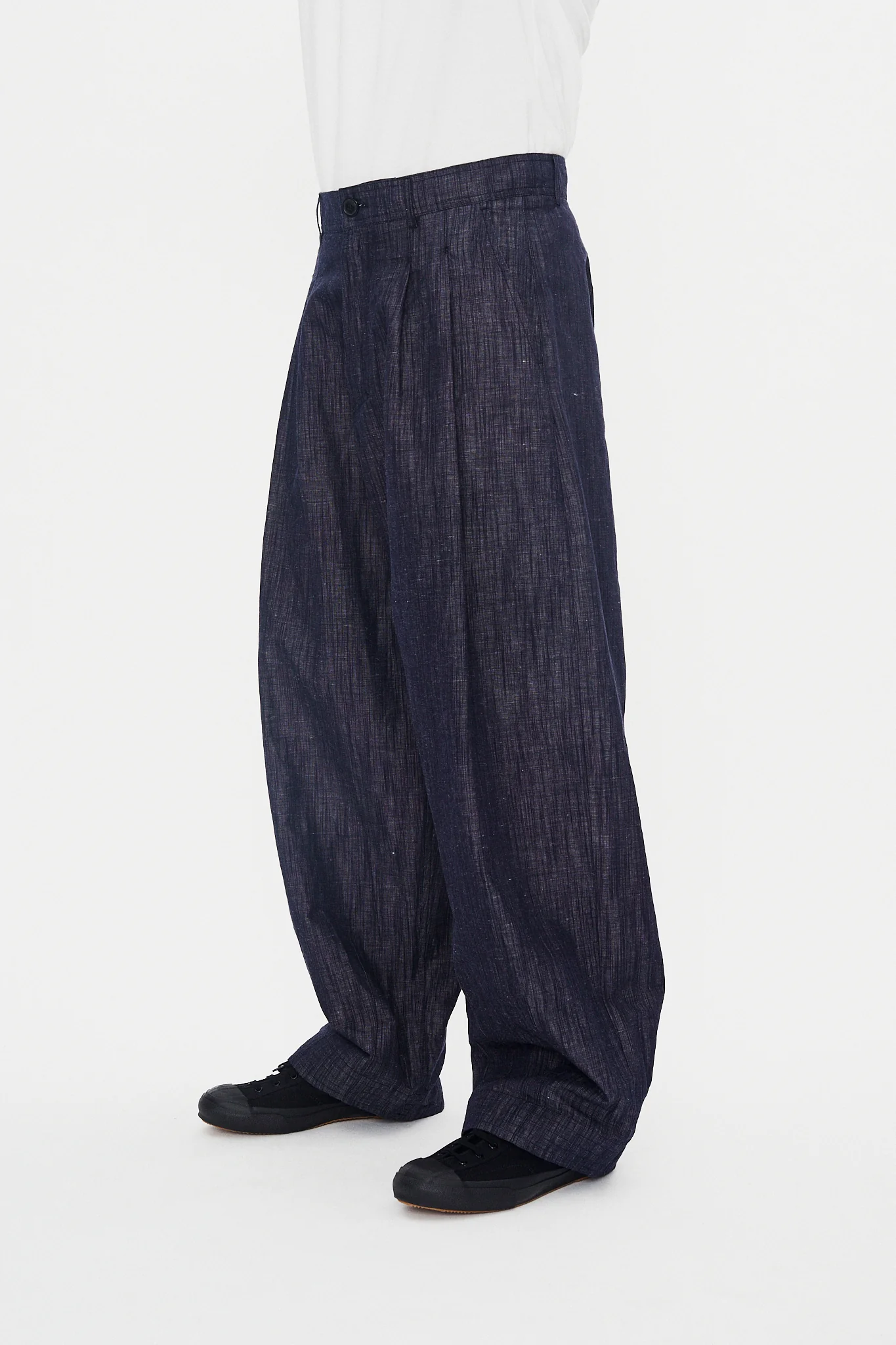 ANDREW 31-74-3 | Balloon Trousers | Washed Navy - Image 3