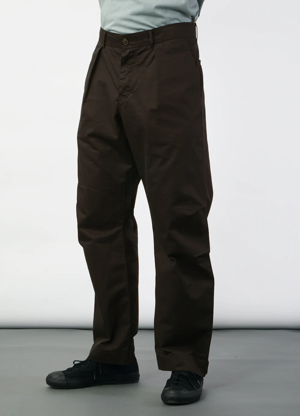 KARLO 29-77-9 | Wide Cut Utility Trousers | Coffee Drill - Image 2