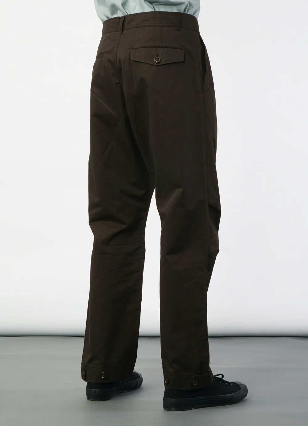 KARLO 29-77-9 | Wide Cut Utility Trousers | Coffee Drill - Image 3