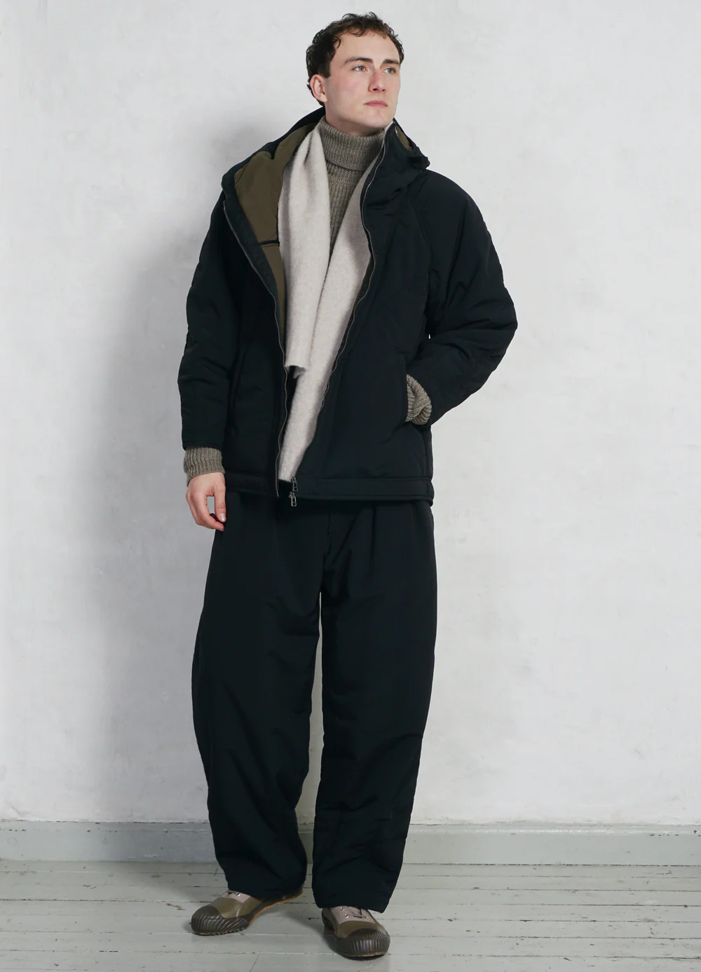 ANDY 28-23-2 | Wide Cut Padded Trousers | Padded Black - Image 2