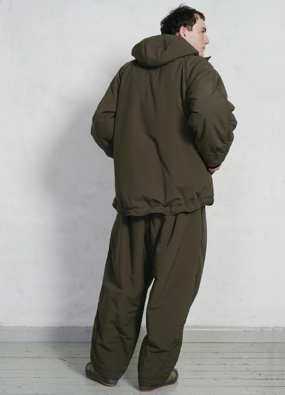 ANDY 28-23-6 | Wide Cut Padded Trousers | Padded Olive - Image 3