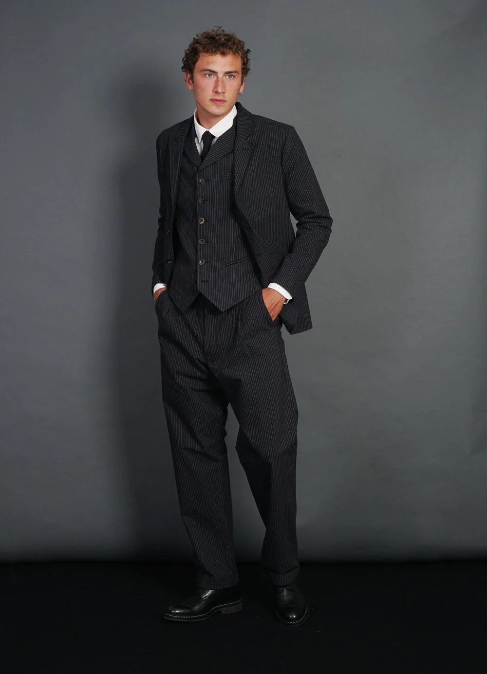 ANKER | Casual 4-button Blazer | Black Pin - Image 5