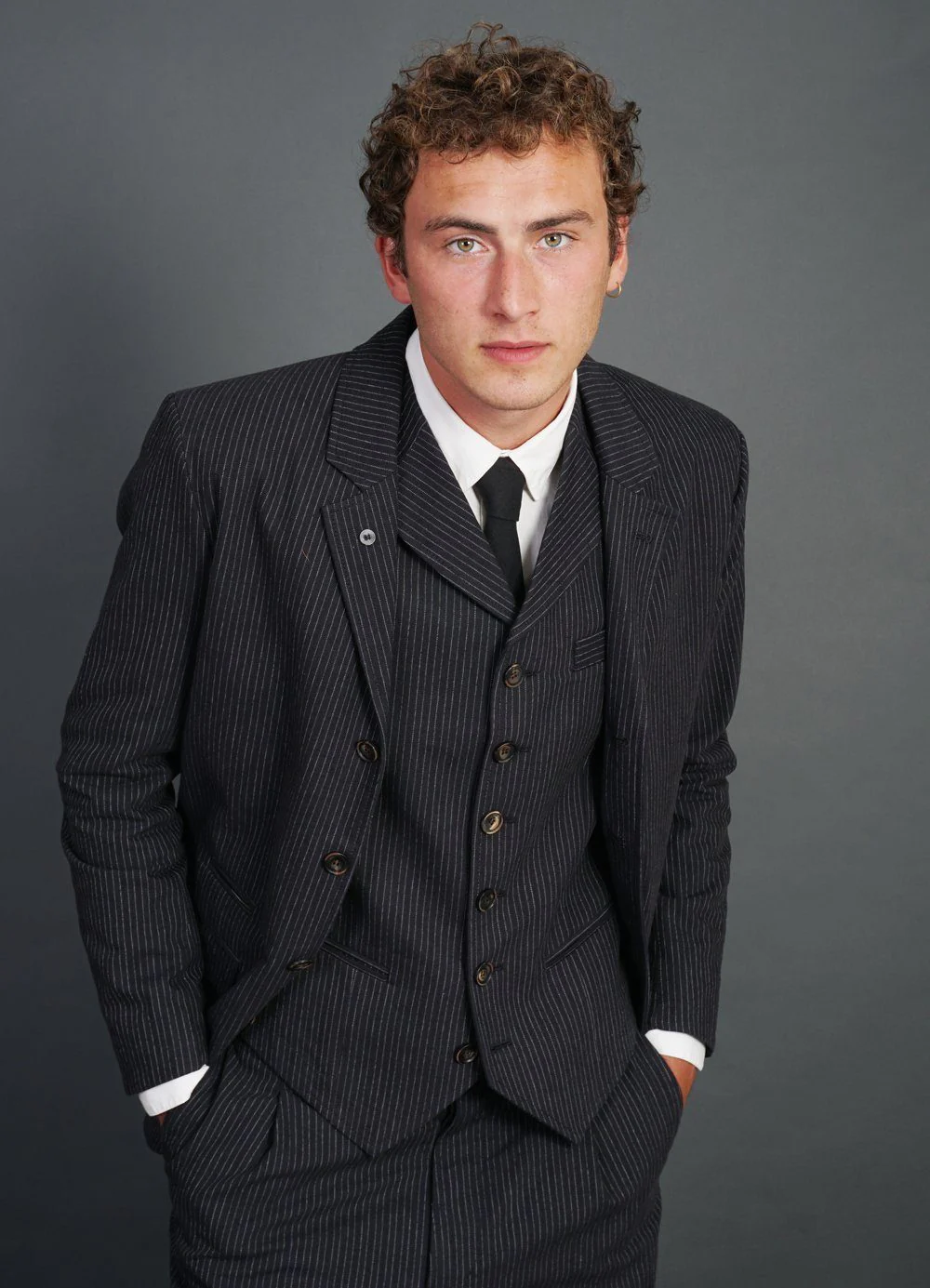 ANKER | Casual 4-button Blazer | Black Pin - Image 6