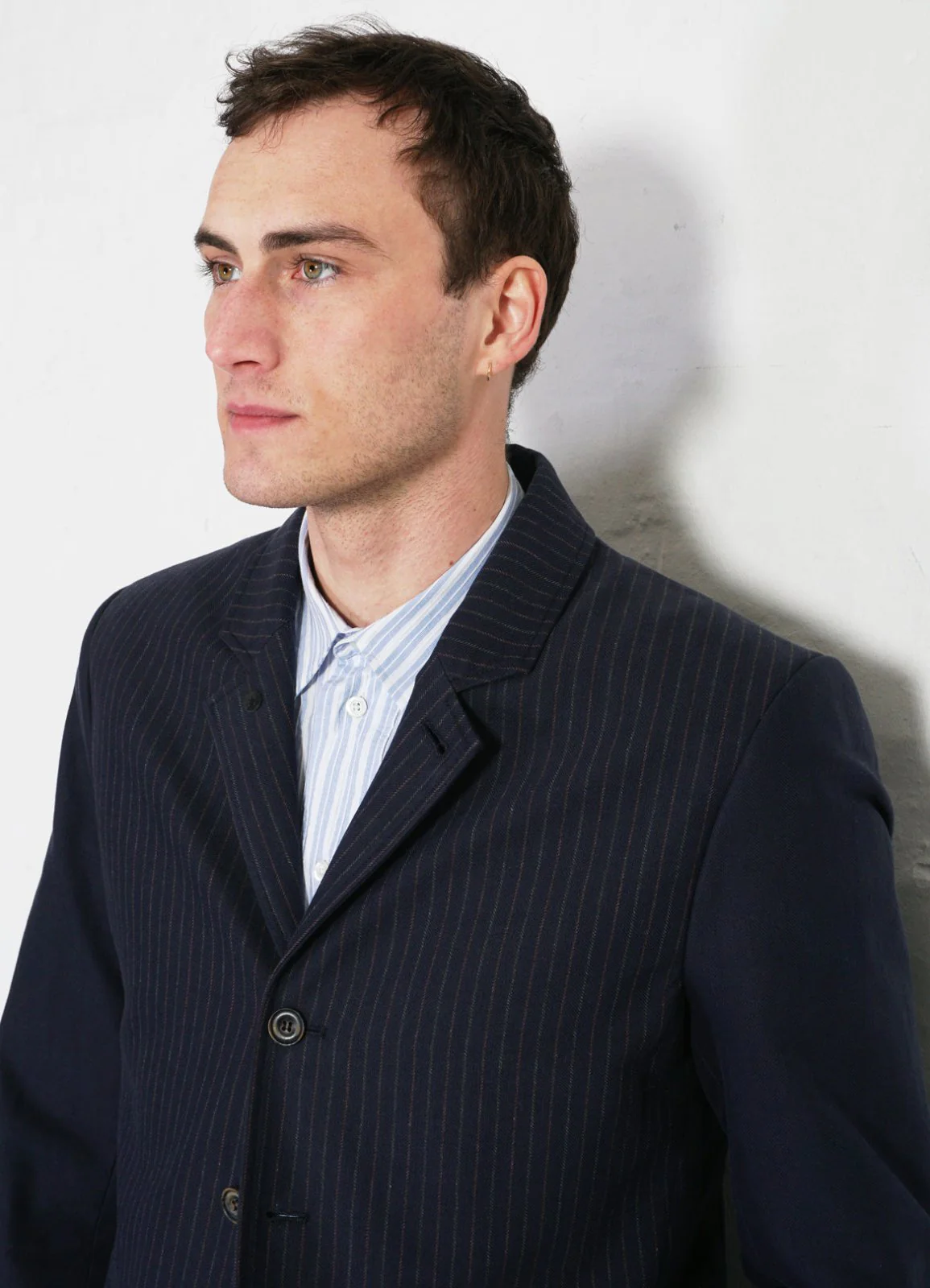 ANKER | Four Button Classic Blazer | Blue Pin - Image 6