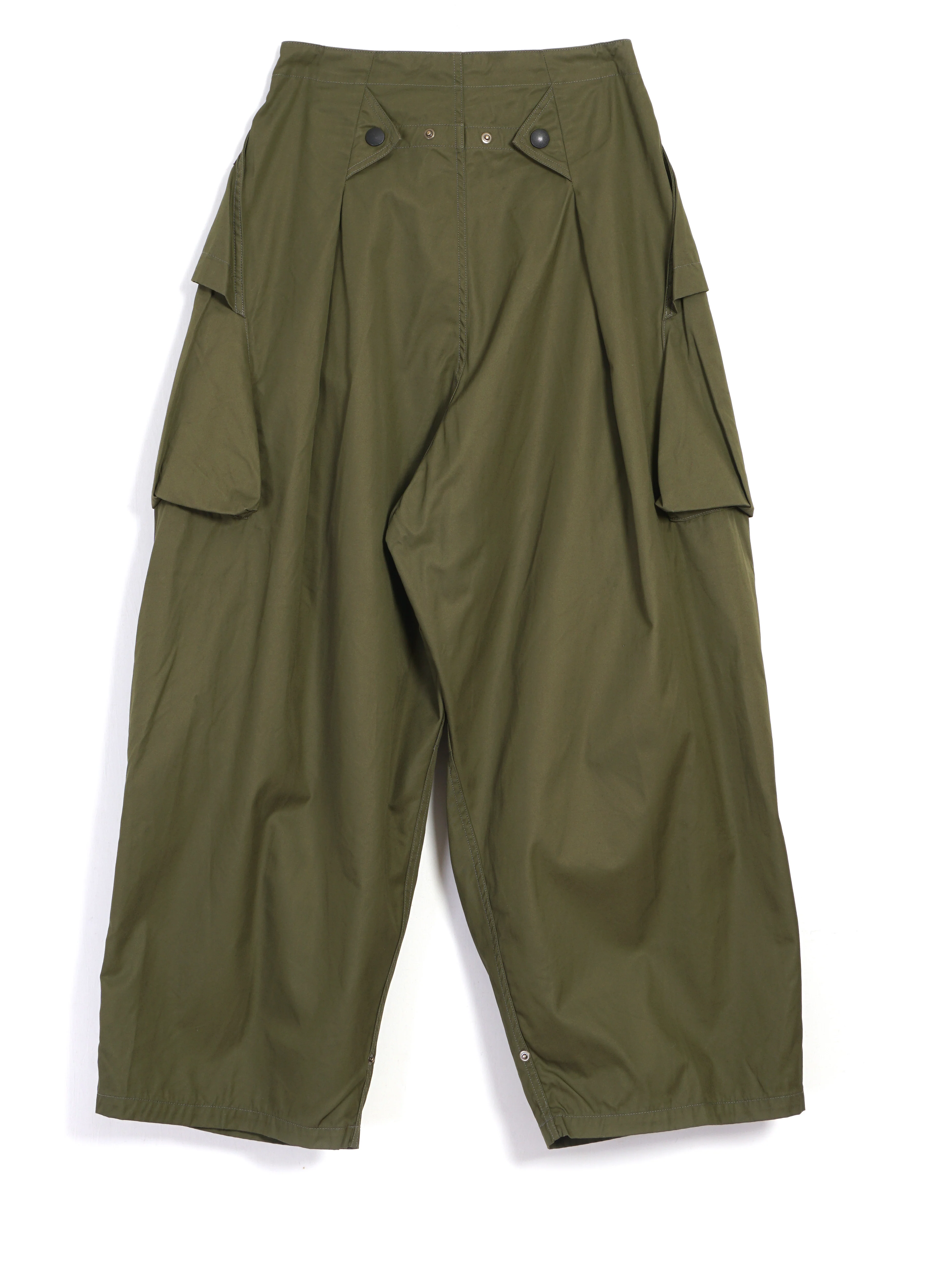 AOZAI | Combed Gabergine Cargo Pants | Khaki - Image 2