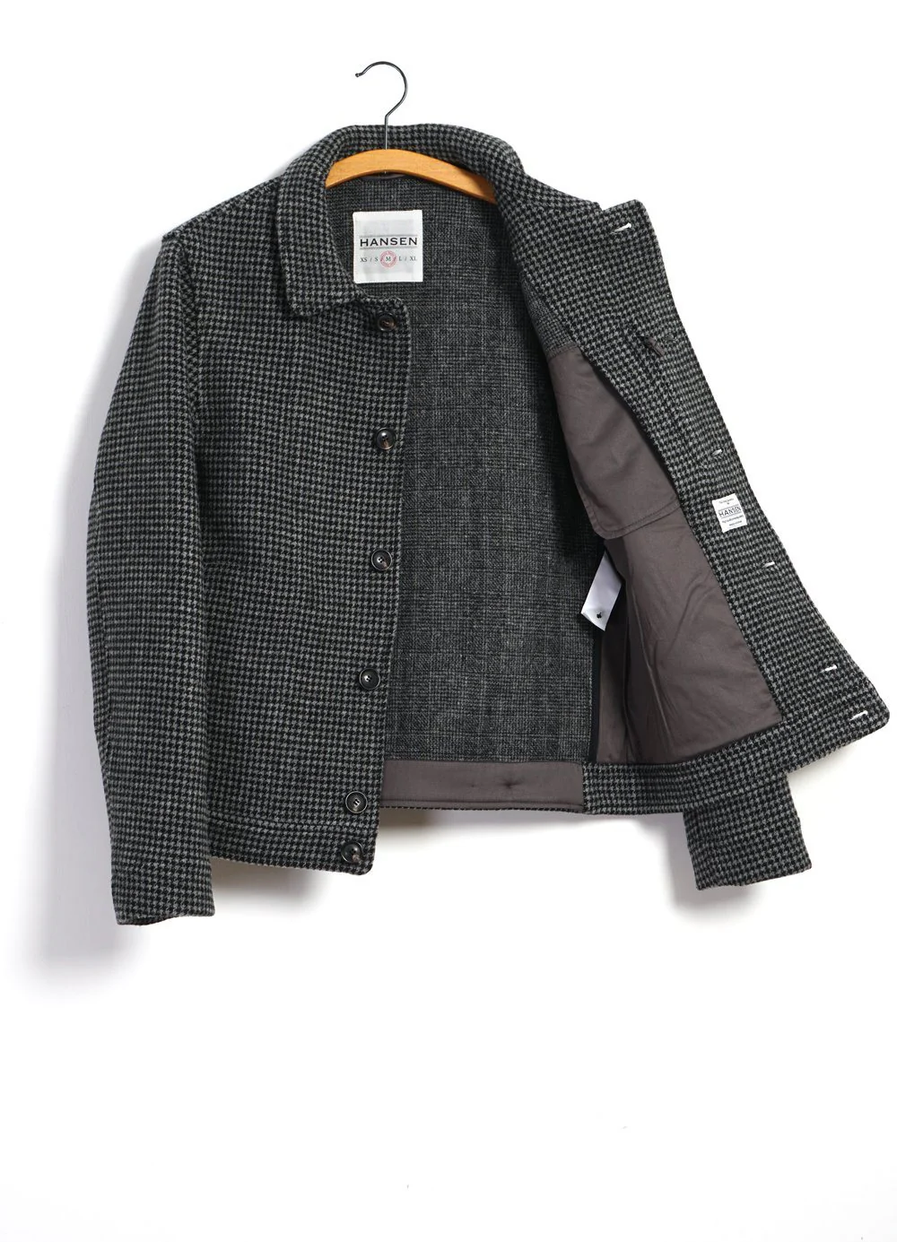 ATLAS | Short Wool Felt Jacket | Pepper - Image 7