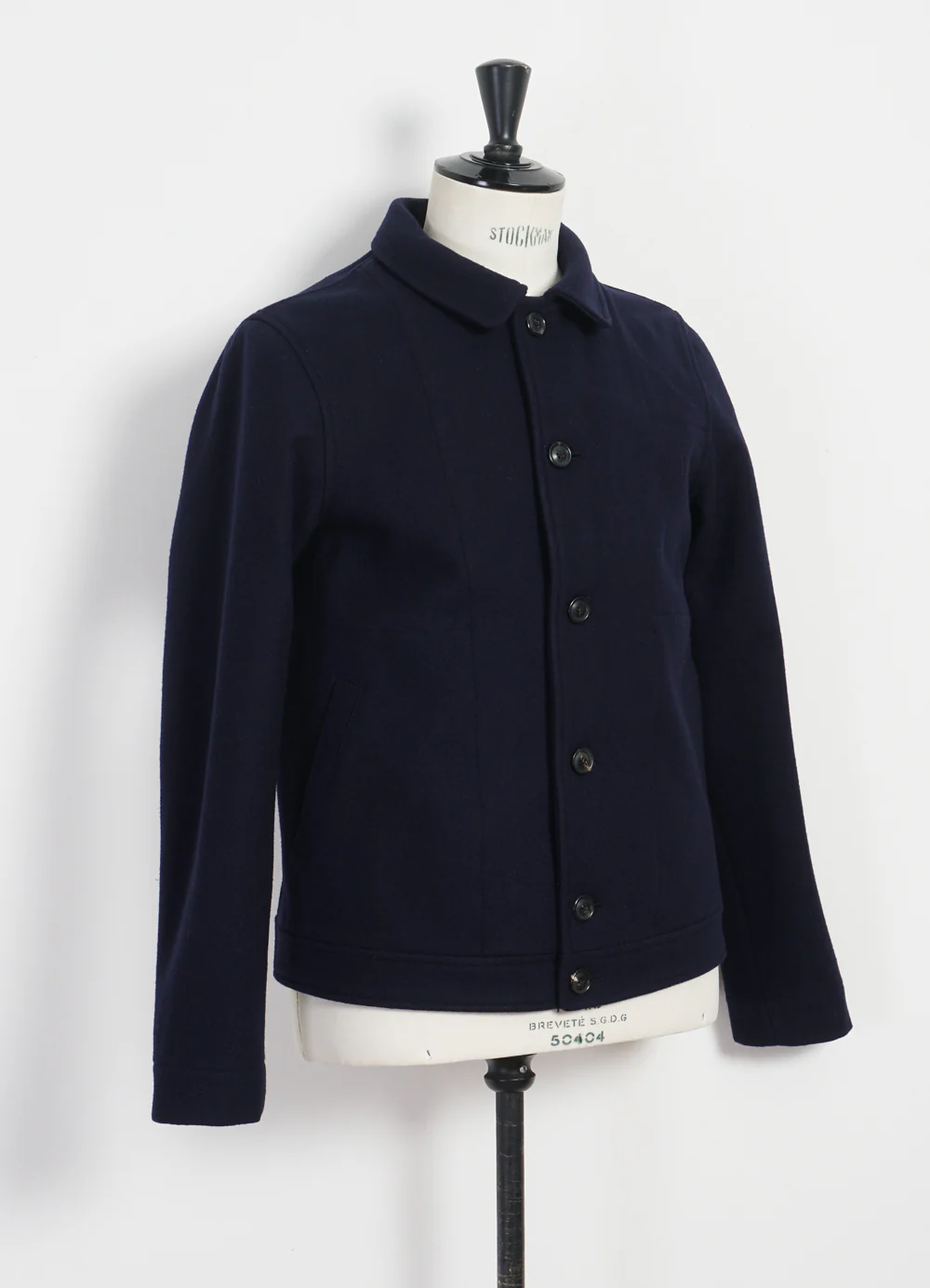 ATLAS | Short Wool Felt Jacket | Solid Blue - Image 4