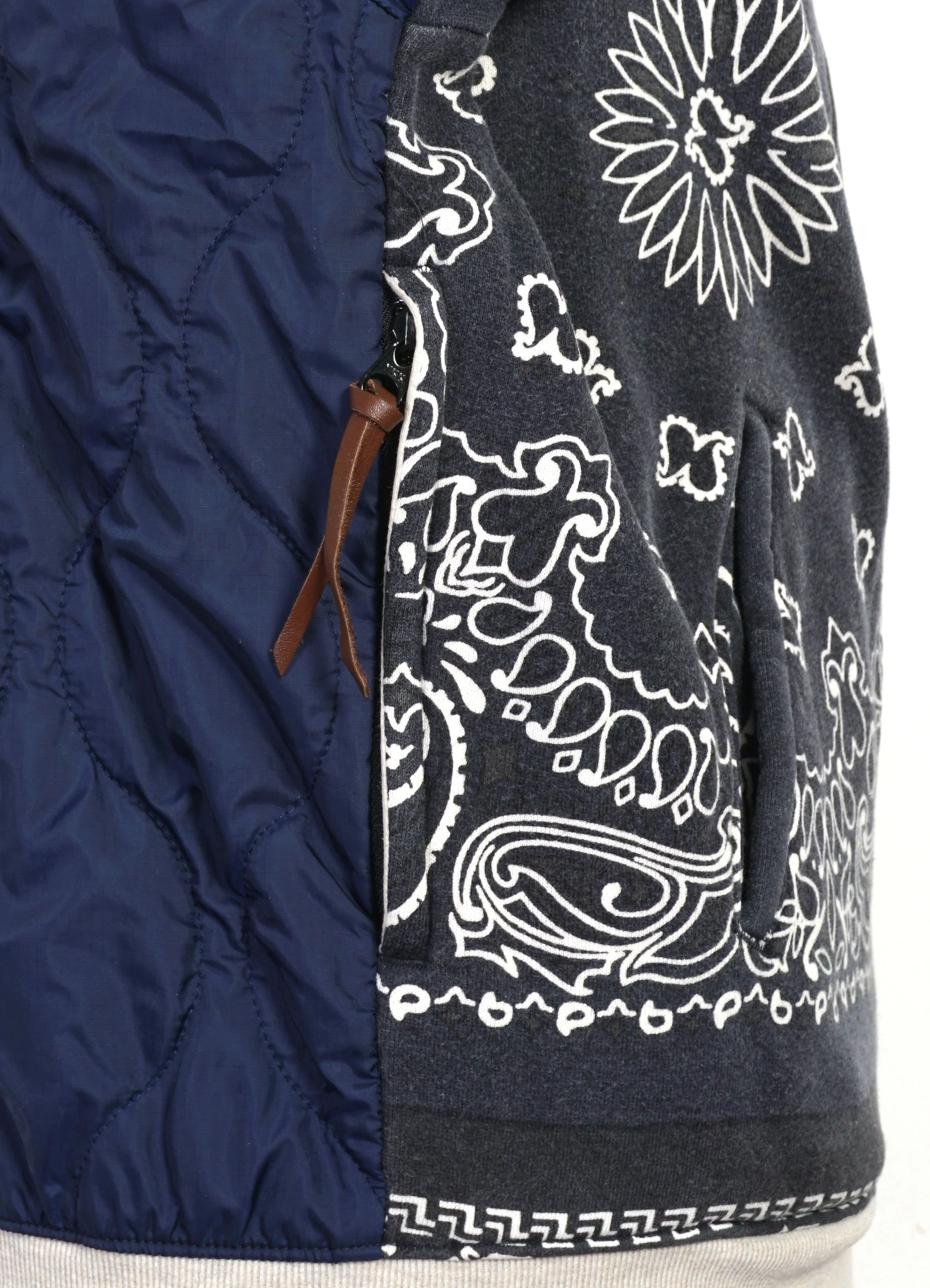 BANDANA BIVOUAC | Hooded Fleece Knit Blouson | Black - Image 4