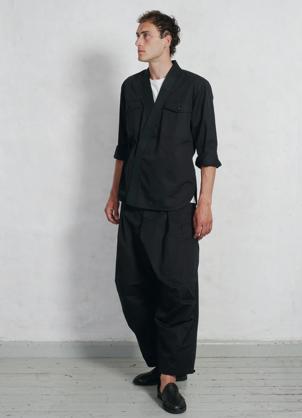 BENNY | Super Wide Ballon Trousers | Black Drill - Image 2