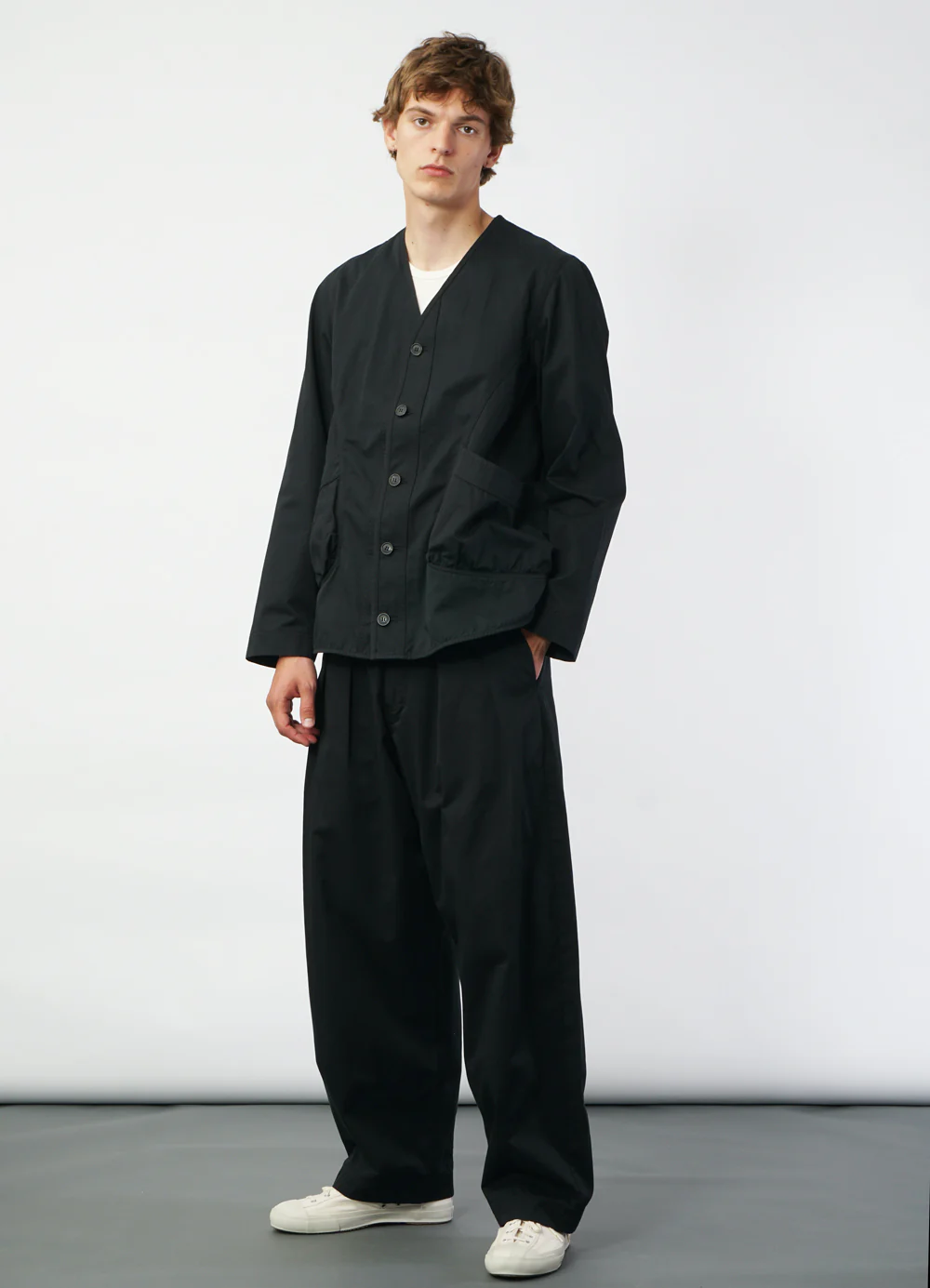 BERNARD 29-77-2 | Loose Fit Light Jacket | Black Drill - Image 2
