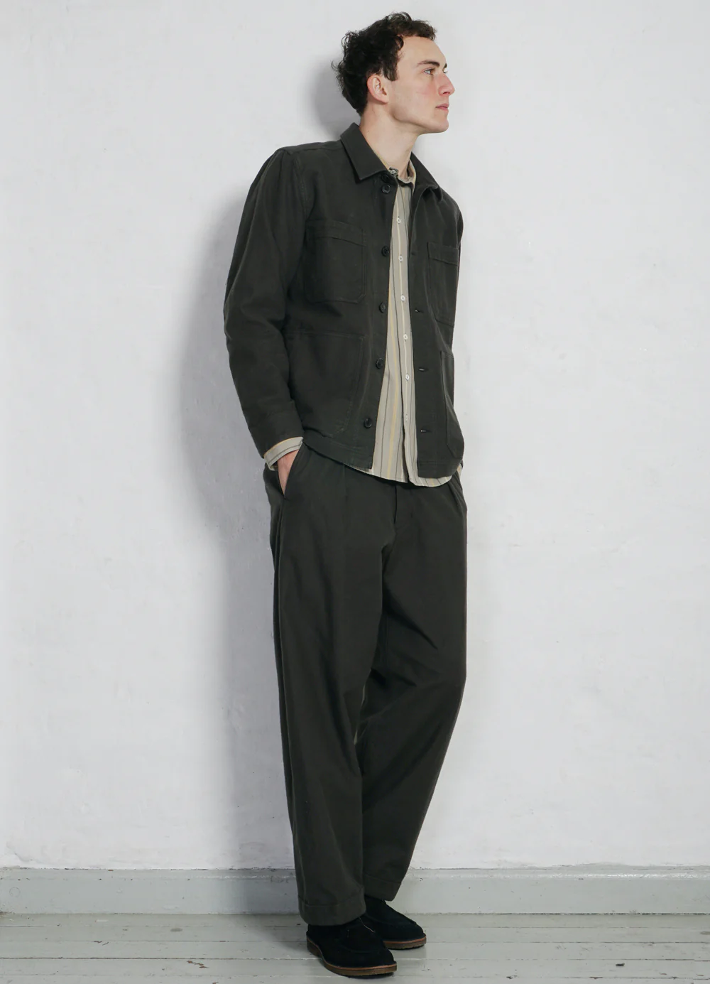BERTRAM | Refined Work Jacket | Grey - Image 6