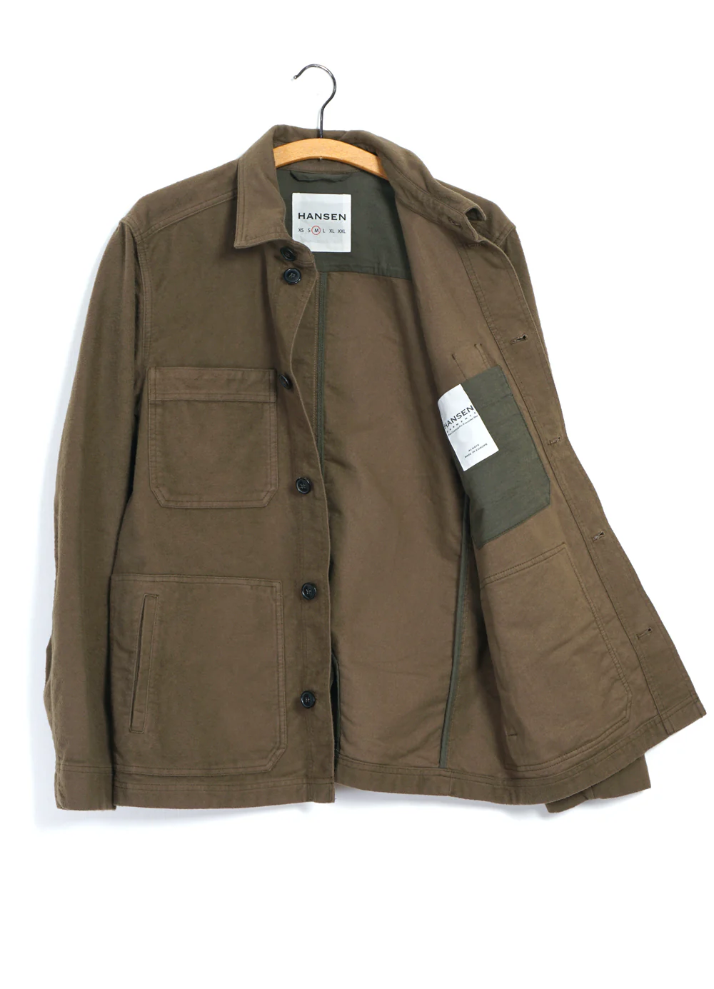BERTRAM 28-22-9 | Refined Moleskin Work Jacket | Stone - Image 2