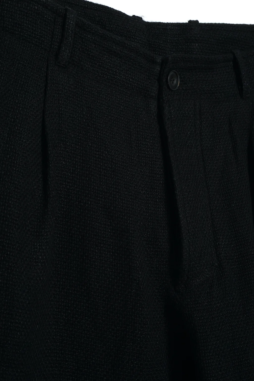 BOBBY 29-58-2 | Wide Pleated Trousers | Black Gauze - Image 5