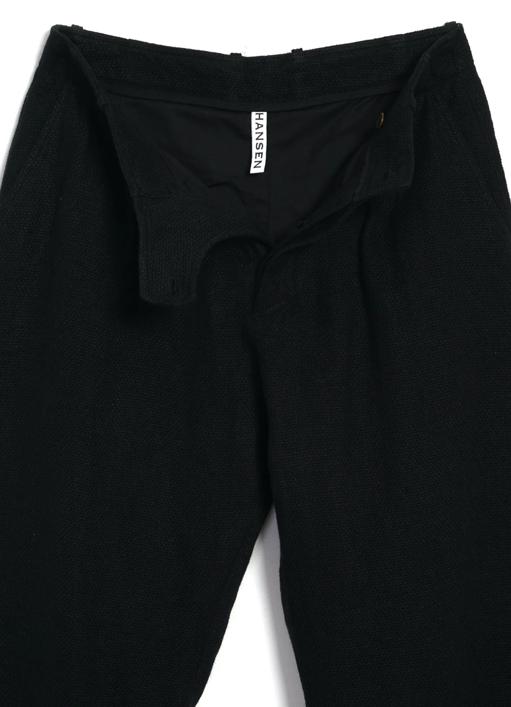 BOBBY 29-58-2 | Wide Pleated Trousers | Black Gauze - Image 7