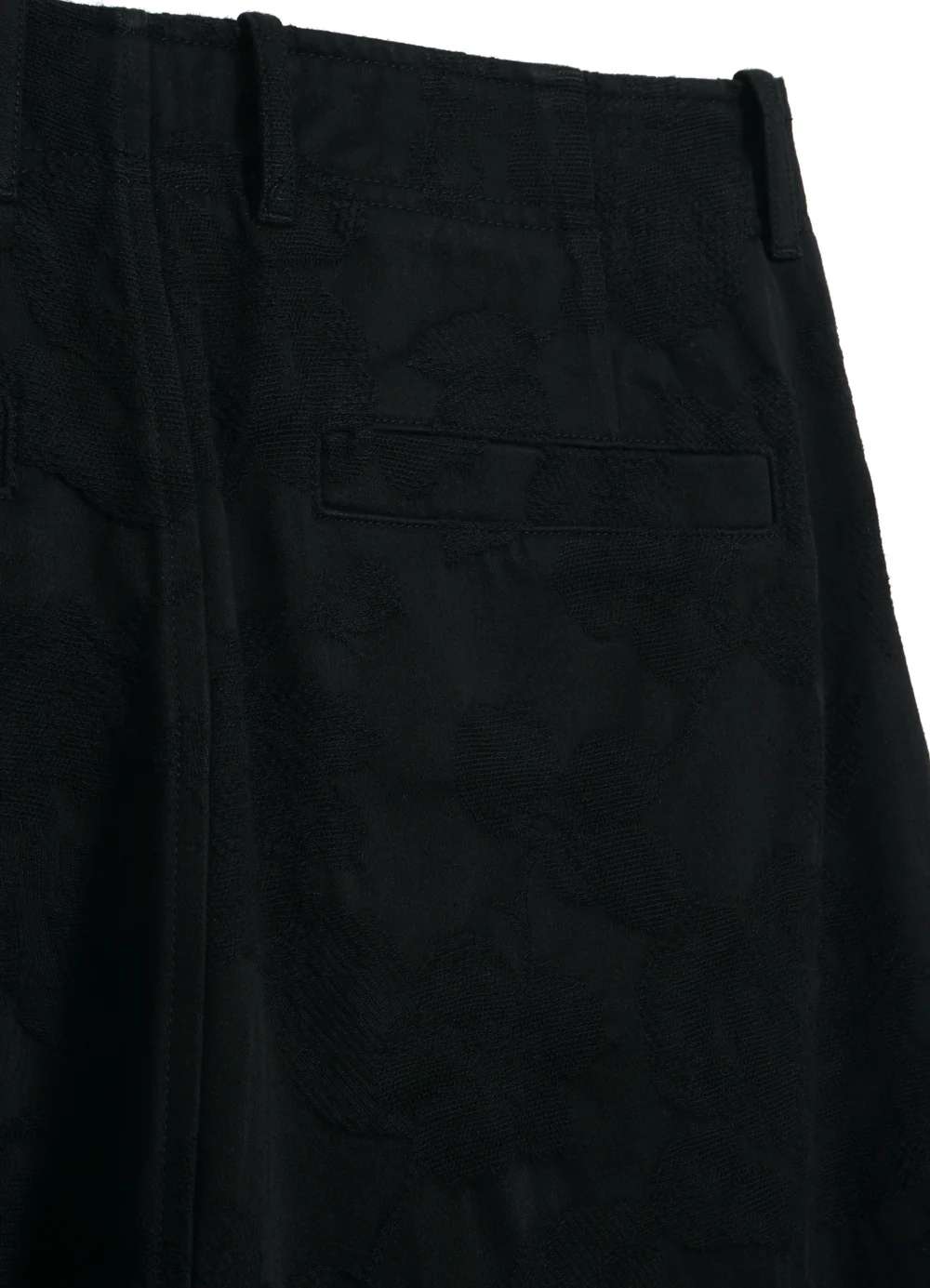 BOBBY 30-30-2 | Wide Pleated Trousers | Black Flowers - Image 4