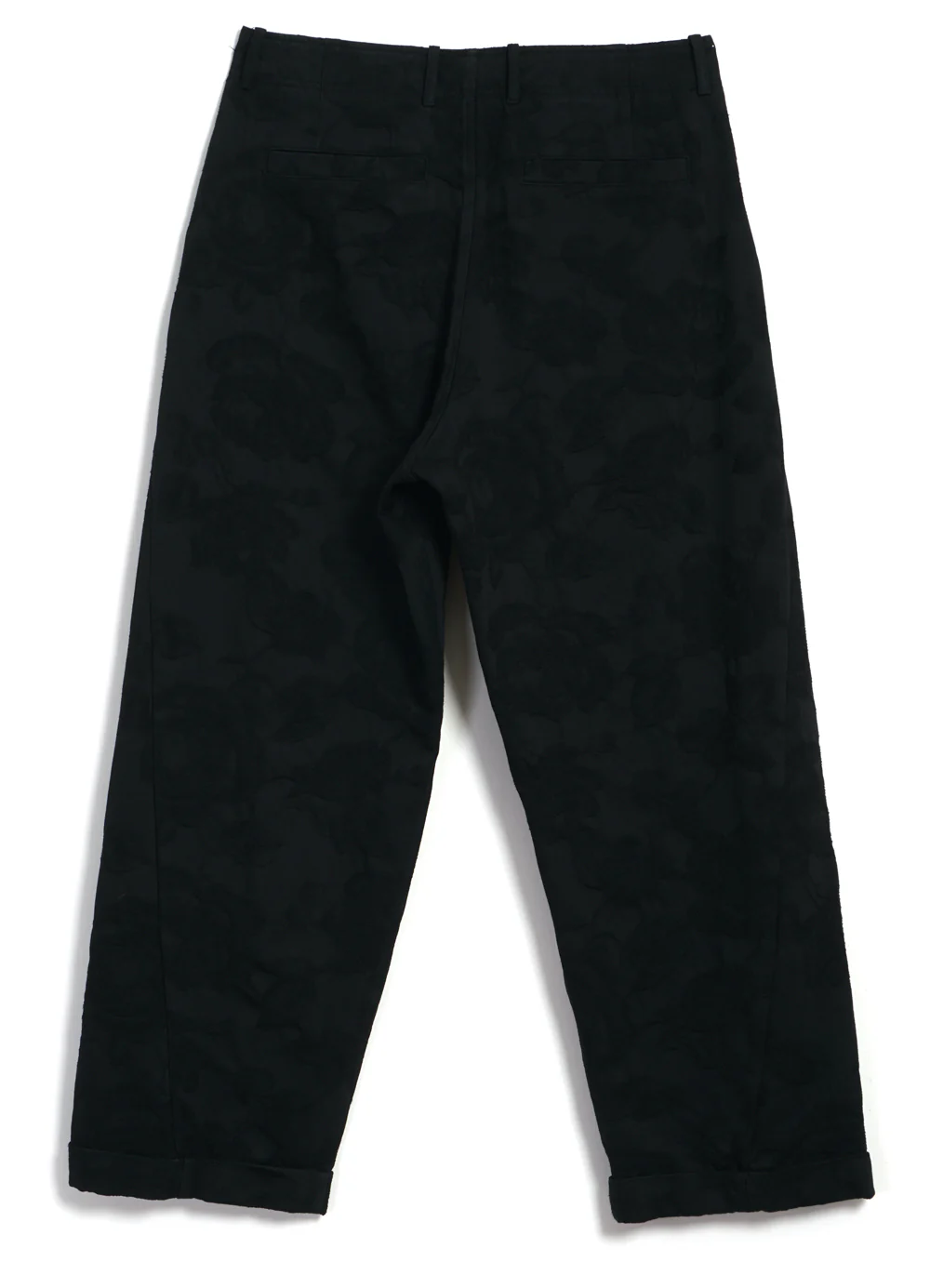 BOBBY 30-30-2 | Wide Pleated Trousers | Black Flowers - Image 6