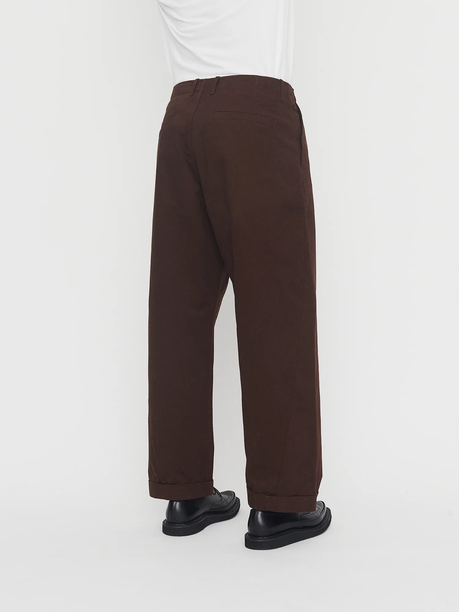 BOBBY 30-56-8 | Wide Pleated Everyday Trousers | Chestnut - Image 3