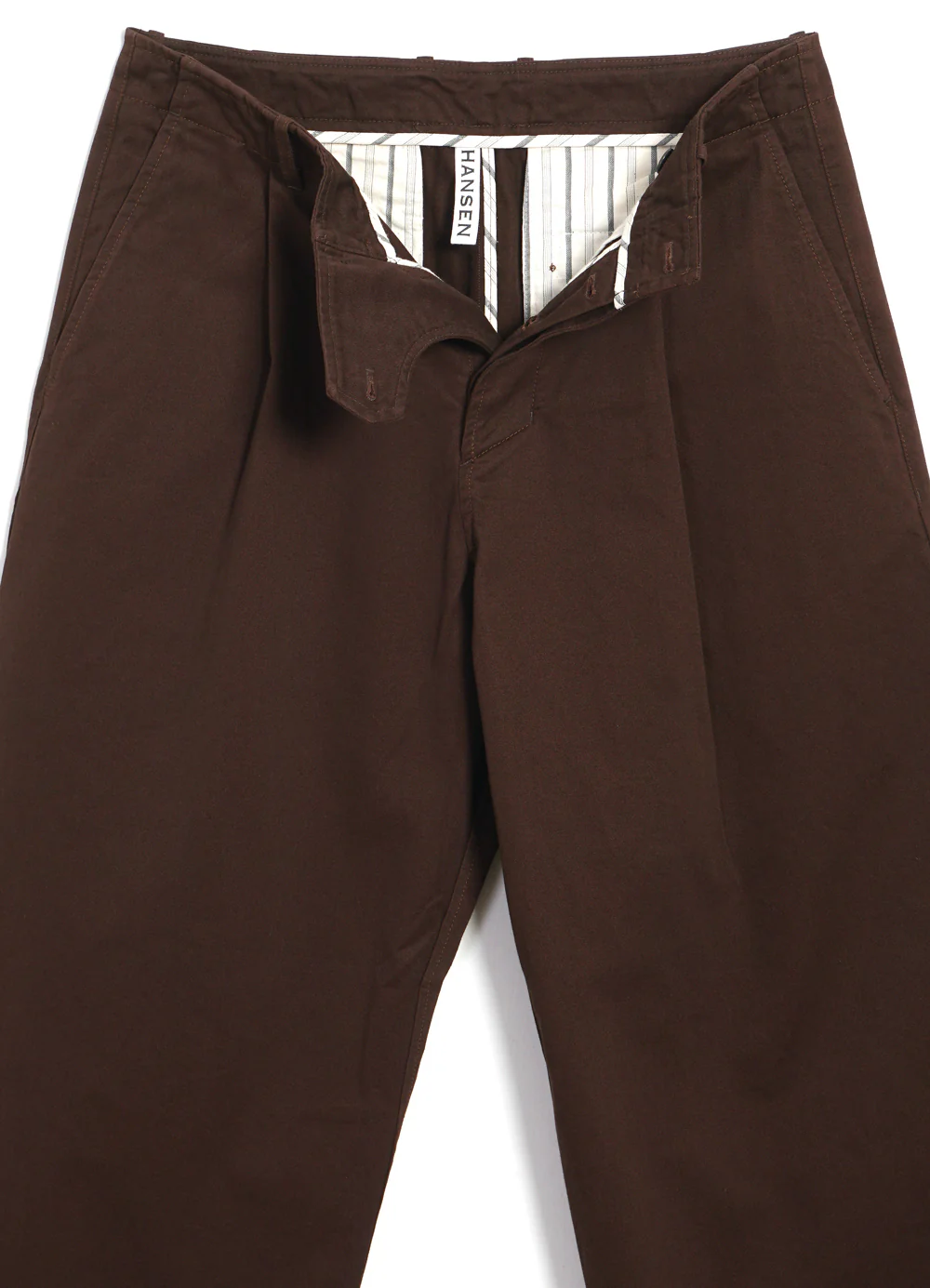 BOBBY 30-56-8 | Wide Pleated Everyday Trousers | Chestnut - Image 4