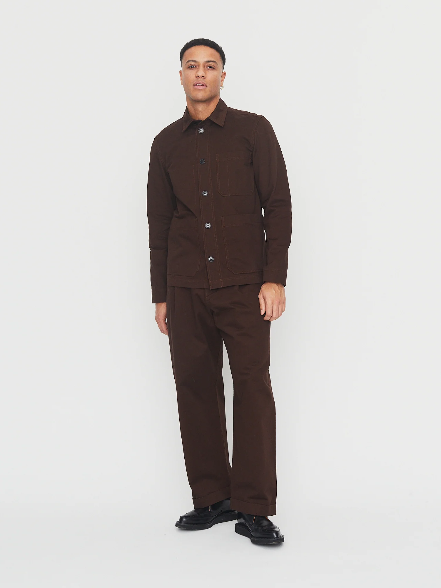 BOBBY 30-56-8 | Wide Pleated Everyday Trousers | Chestnut - Image 6