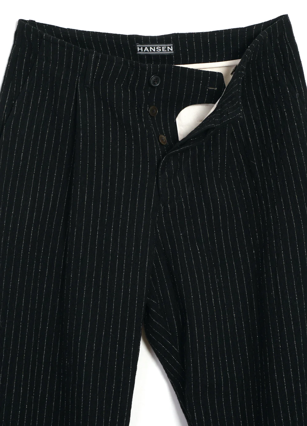 BOBBY | Super Wide Pleated Trousers | Big Pin Black - Image 6