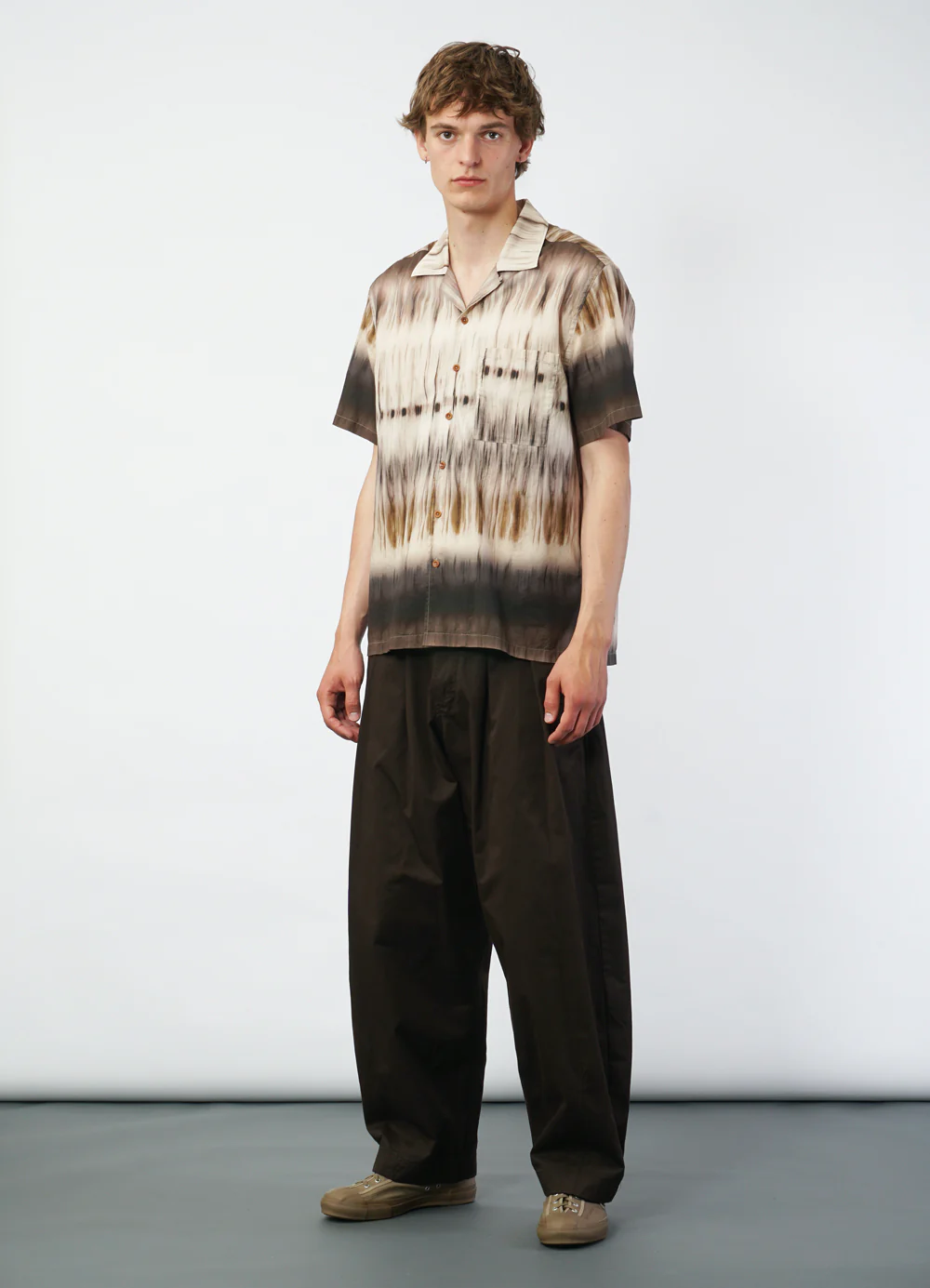 CALEB 29-49-9 | Short Sleeve Cabana Shirt | Tiramisu - Image 4