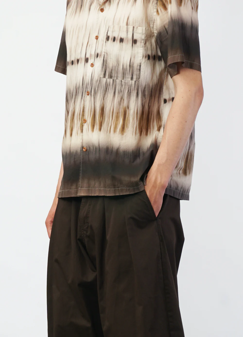 CALEB 29-49-9 | Short Sleeve Cabana Shirt | Tiramisu - Image 5