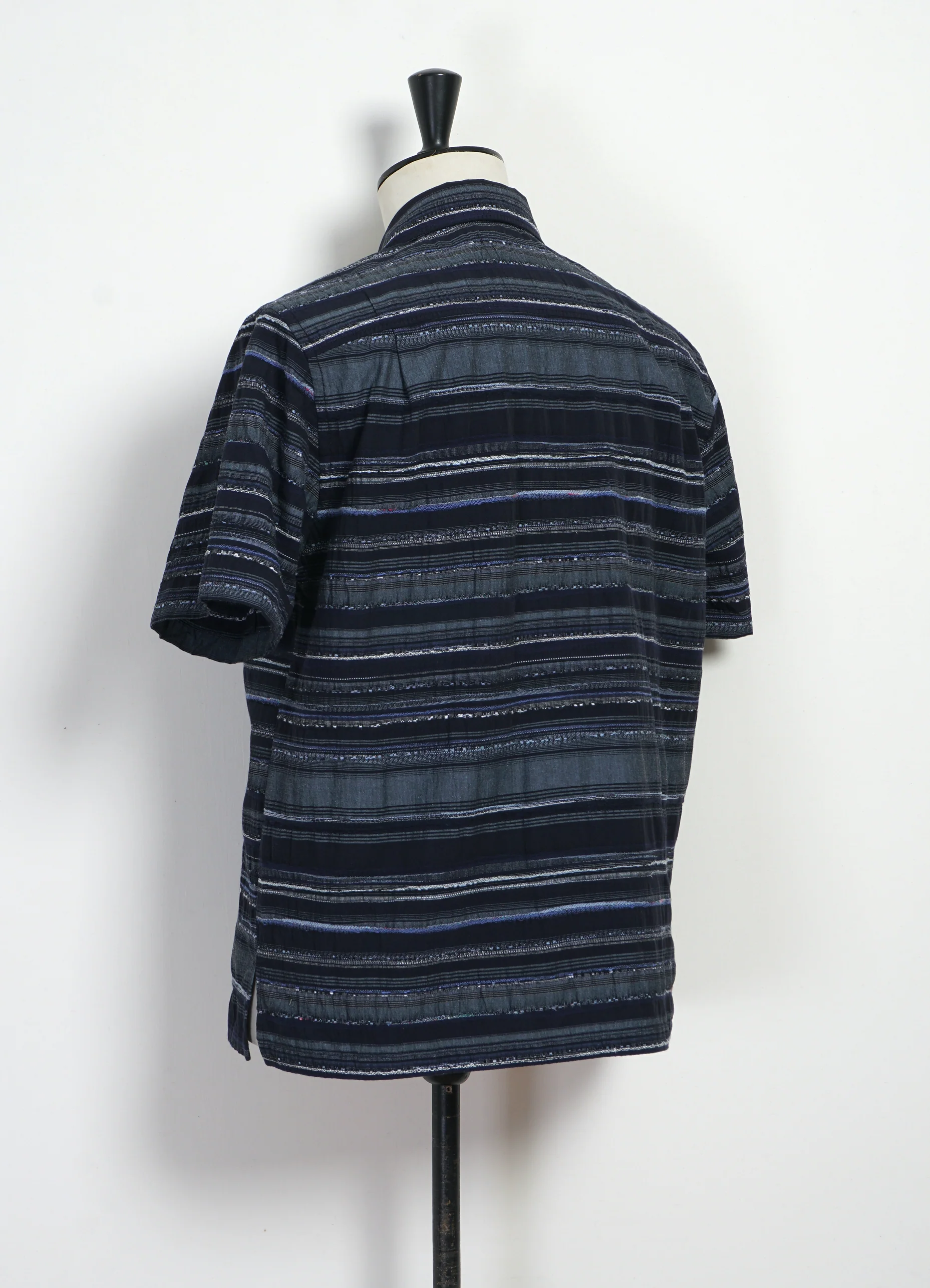 CALEB 31-36-3 | Short Sleeve Cabana Shirt | Multiple Blue - Image 4