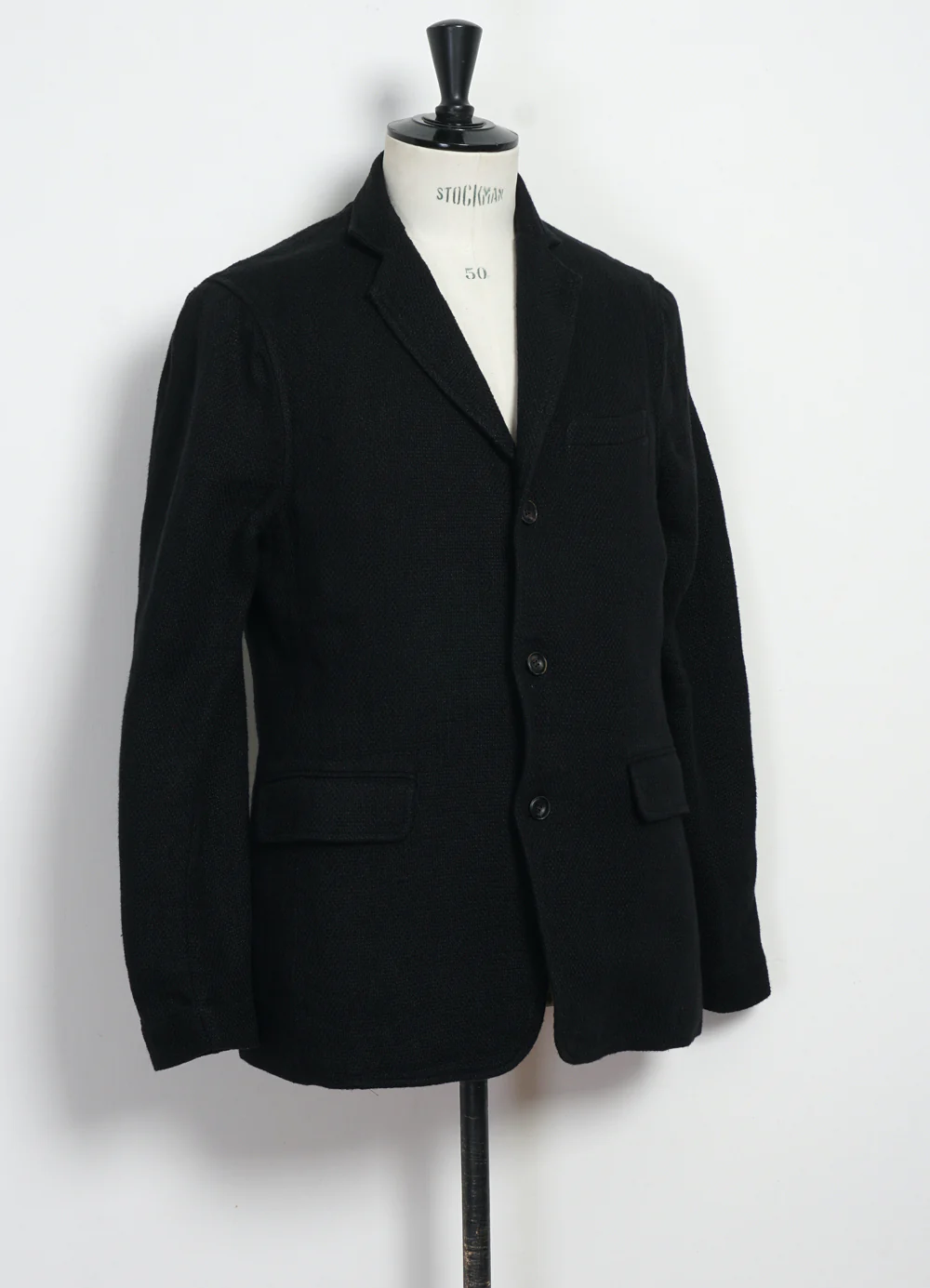 CHARLIE 29-58-2 | Easy Three Button Blazer | Black Gauze - Image 5