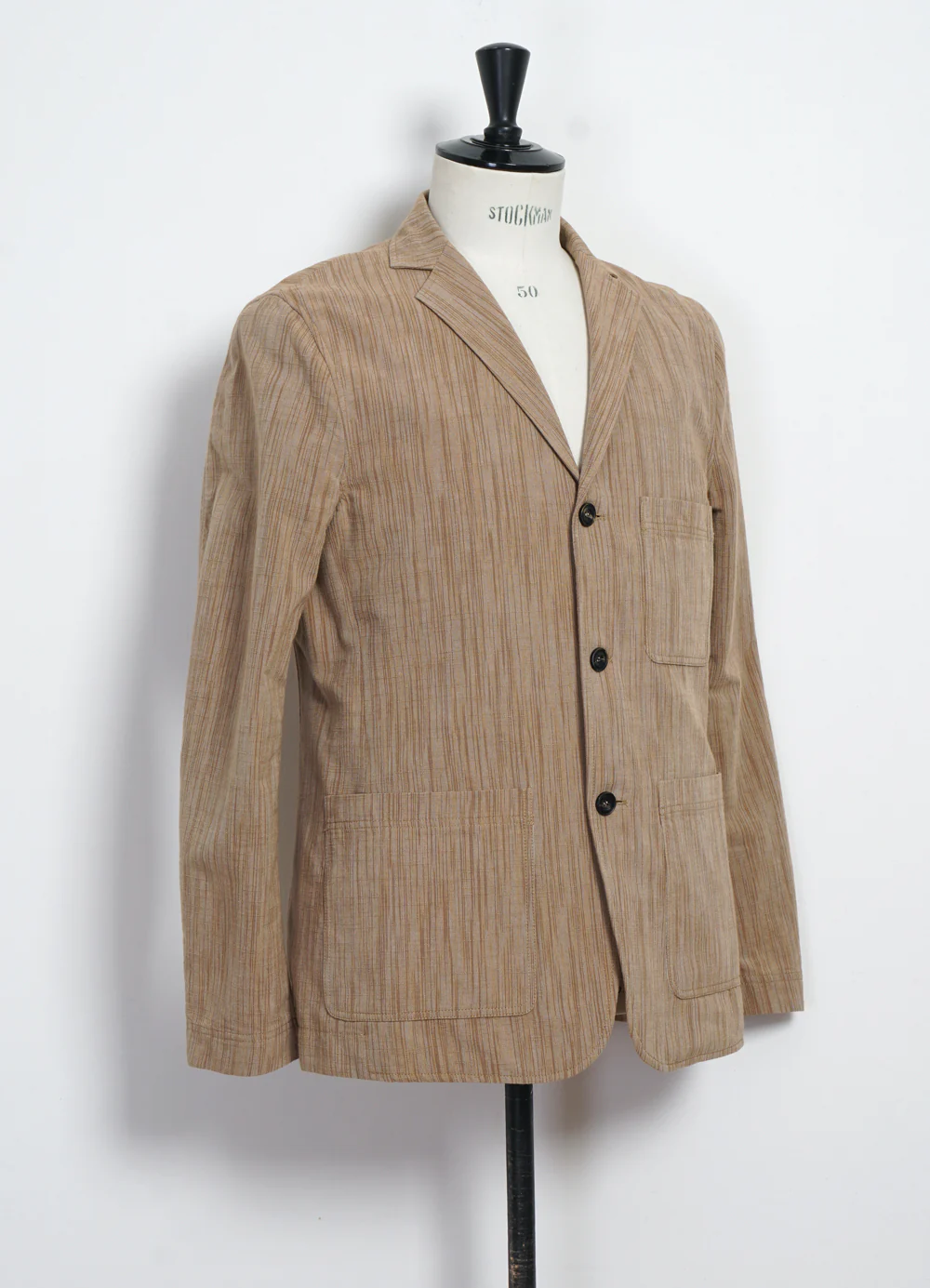 CHARLIE 29-61-9 | Easy Three Button Blazer | Sepia - Image 3