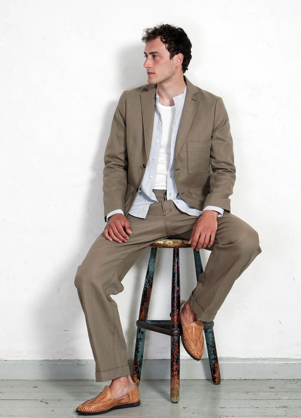 CHRIS | Classic Two Button Blazer | Bay Leaf - Image 7