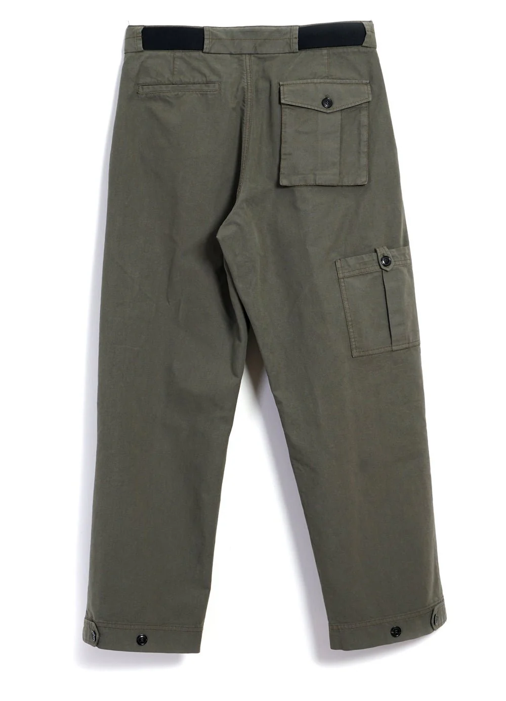 KARLO | Wide Cut Utility Trousers | Green - Image 5