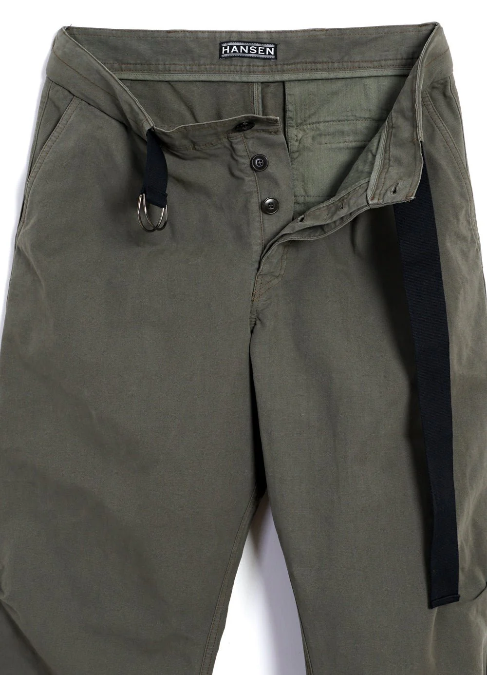 KARLO | Wide Cut Utility Trousers | Green - Image 6