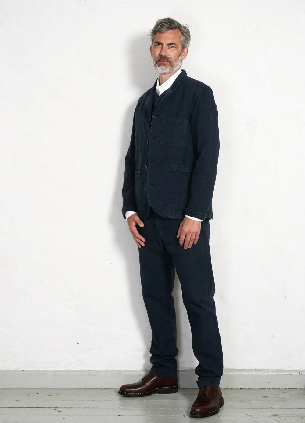FRED | Regular Cut Work Trousers | Black Navy - Image 2