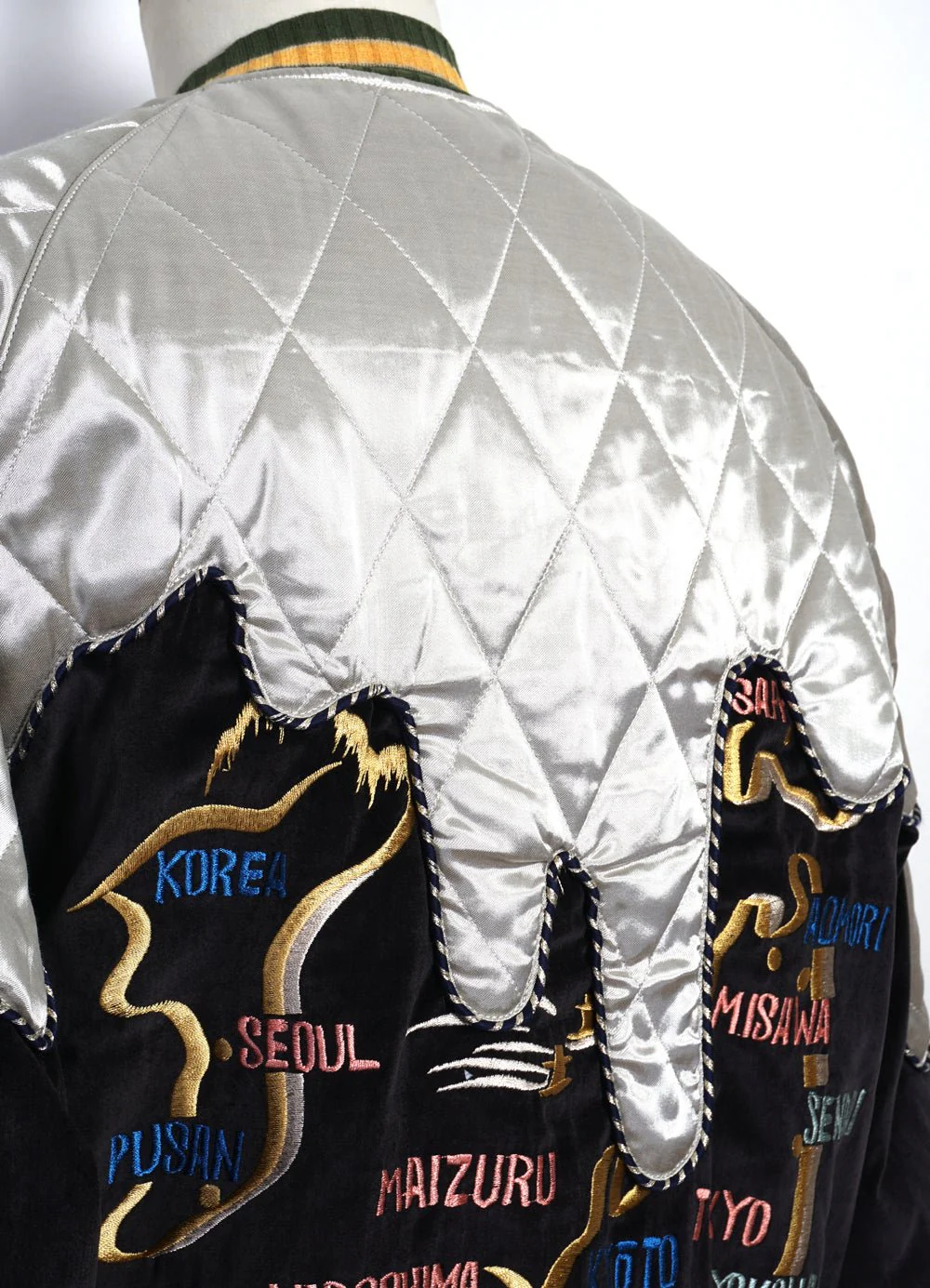 TORO-TORO | Sulfur-dyed Velveteen Souvenir Jacket | Black/Kinari - Image 6