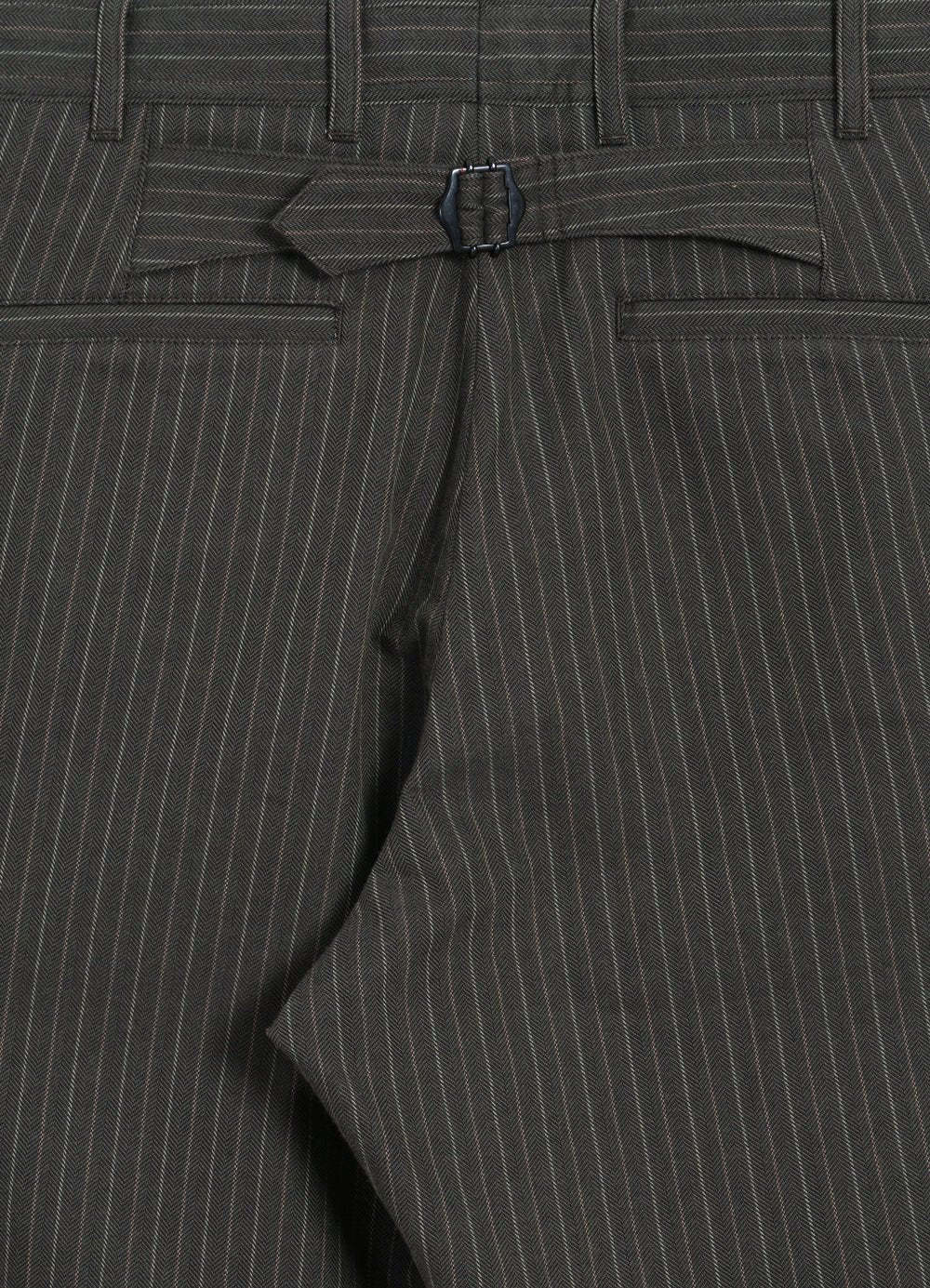 KIAN | Cinch Back Wide  Trousers | Khaki Pin - Image 7
