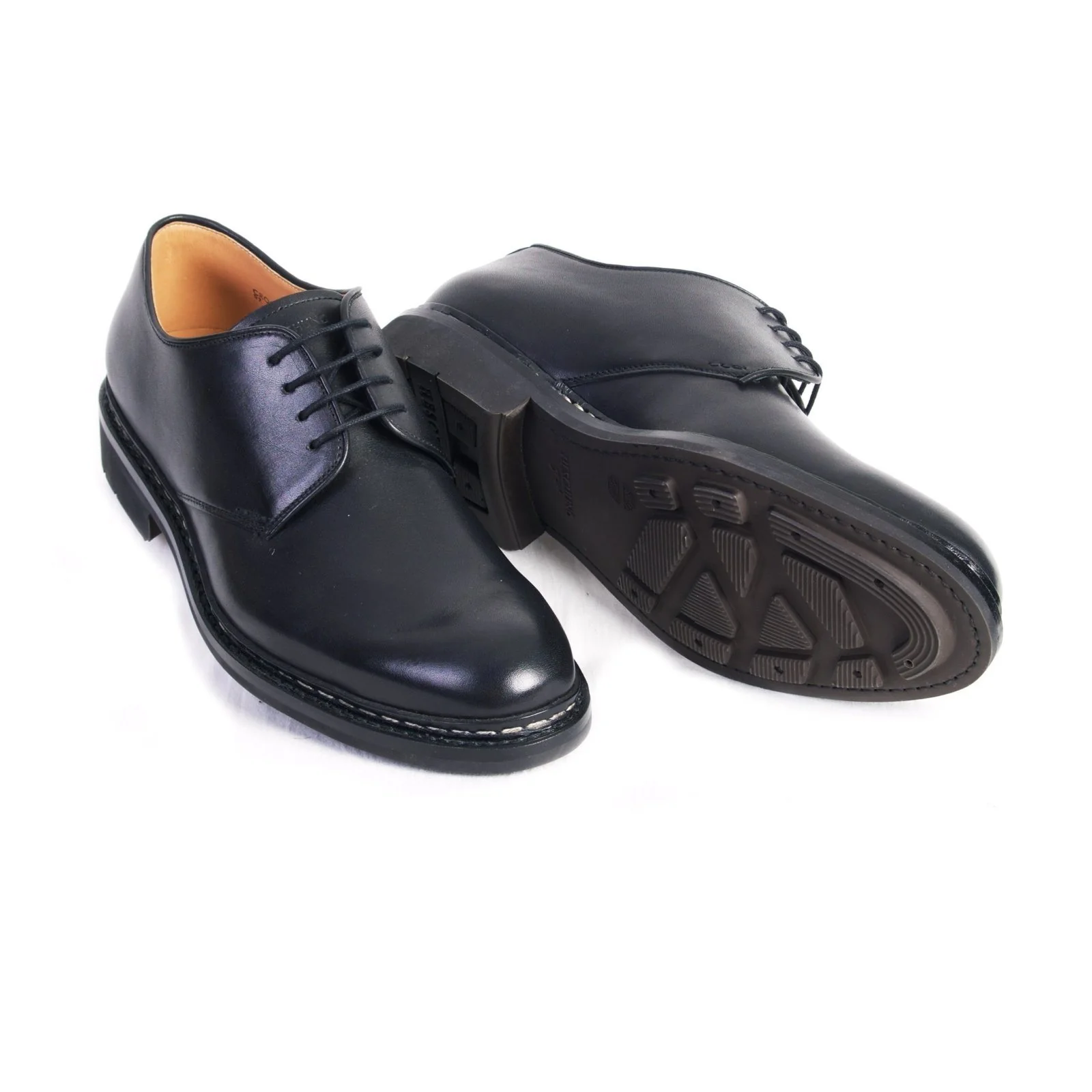CROCUS | Leather Derby Shoe | Black - Image 3