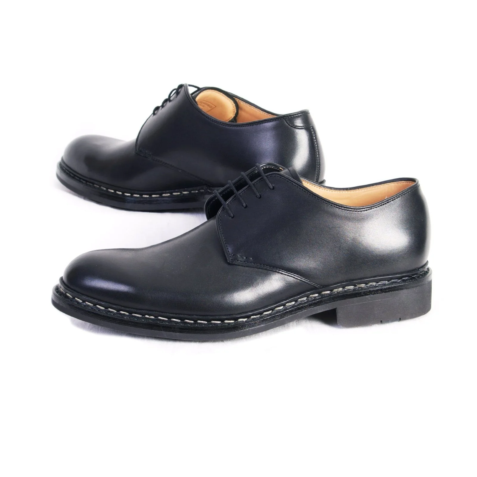 CROCUS | Leather Derby Shoe | Black - Image 4