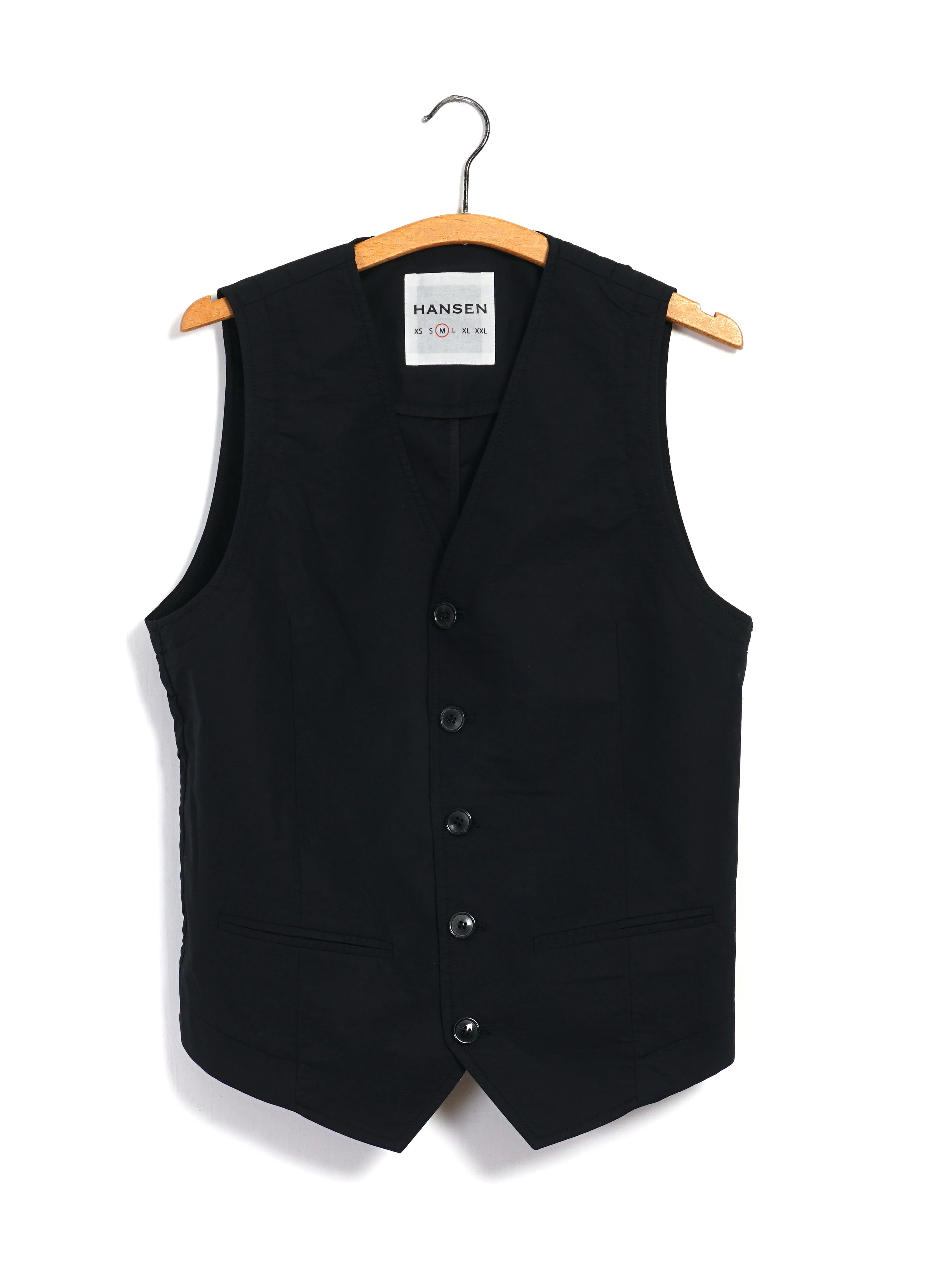 DANIEL 31-64-2 | Classic Waistcoat | Black Parachute