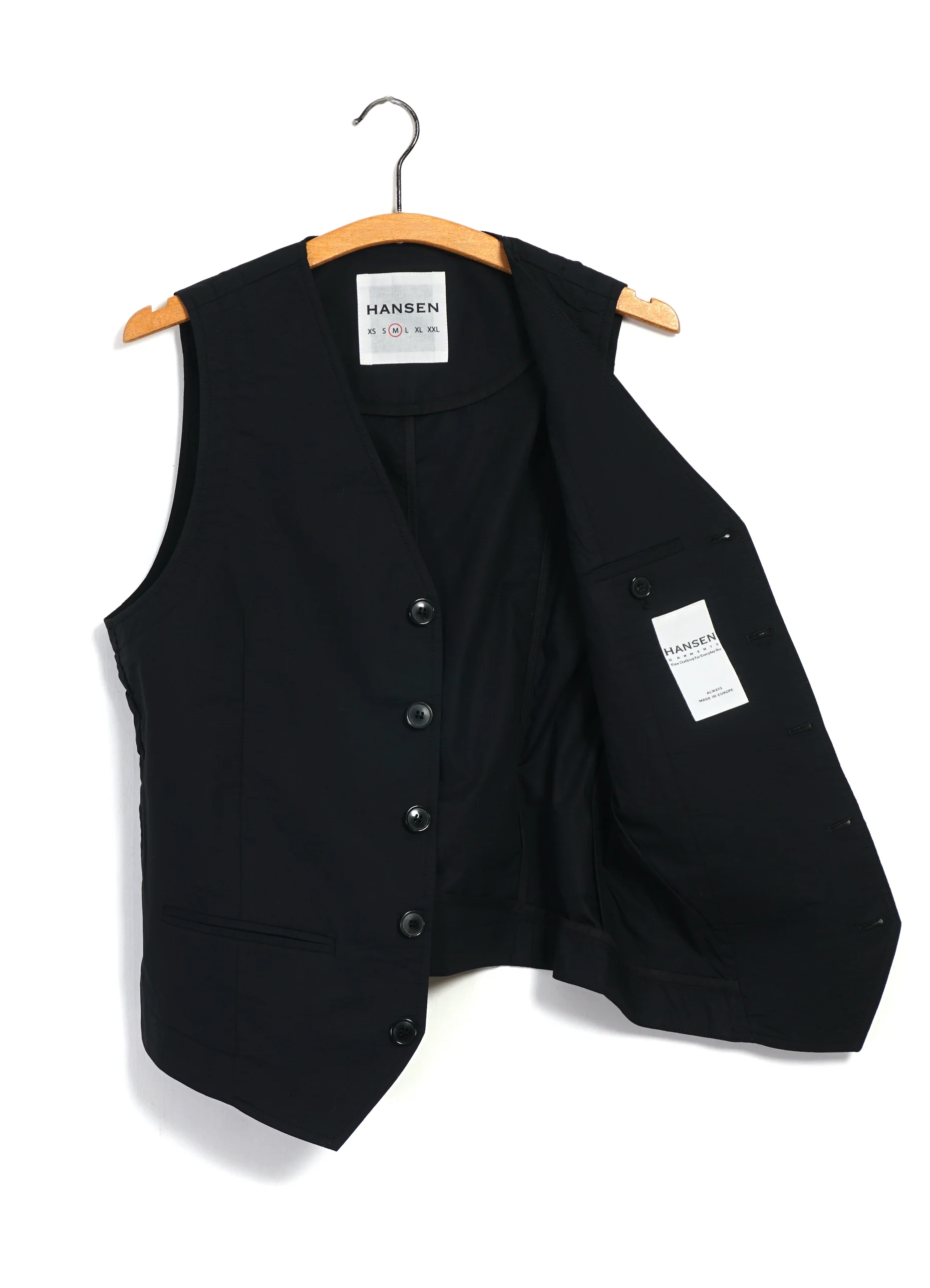 DANIEL 31-64-2 | Classic Waistcoat | Black Parachute - Image 4