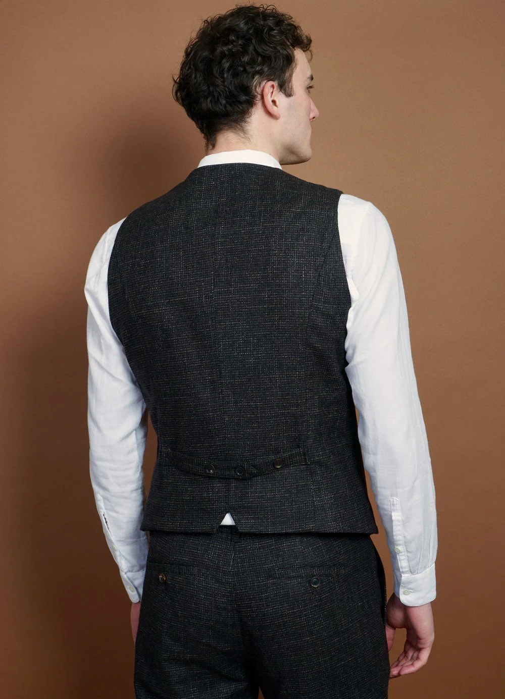 DANIEL | Classic Waistcoat | Macchiato - Image 3